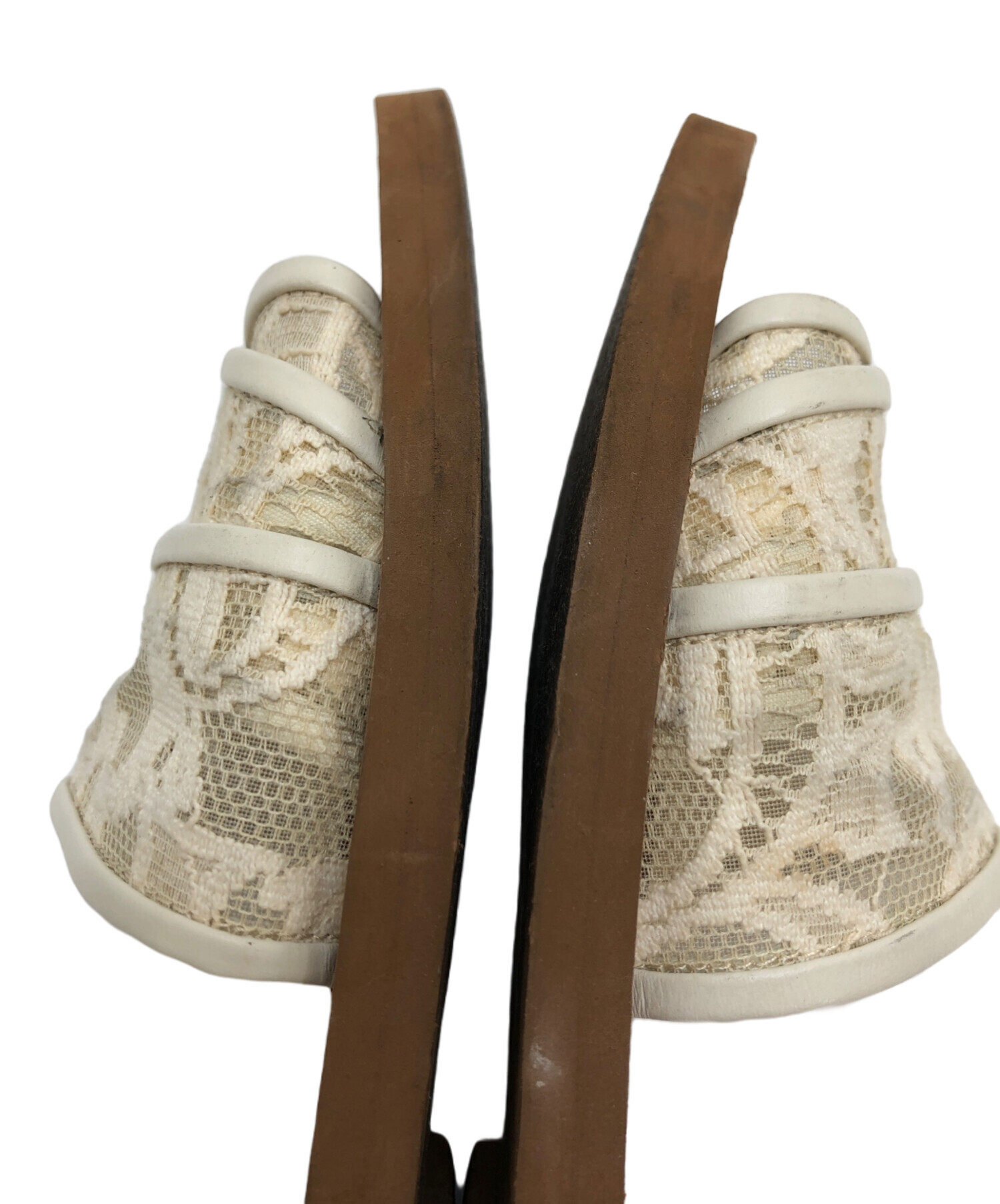 中古・古着通販】Chloe (クロエ) レースサンダル ホワイト サイズ:37