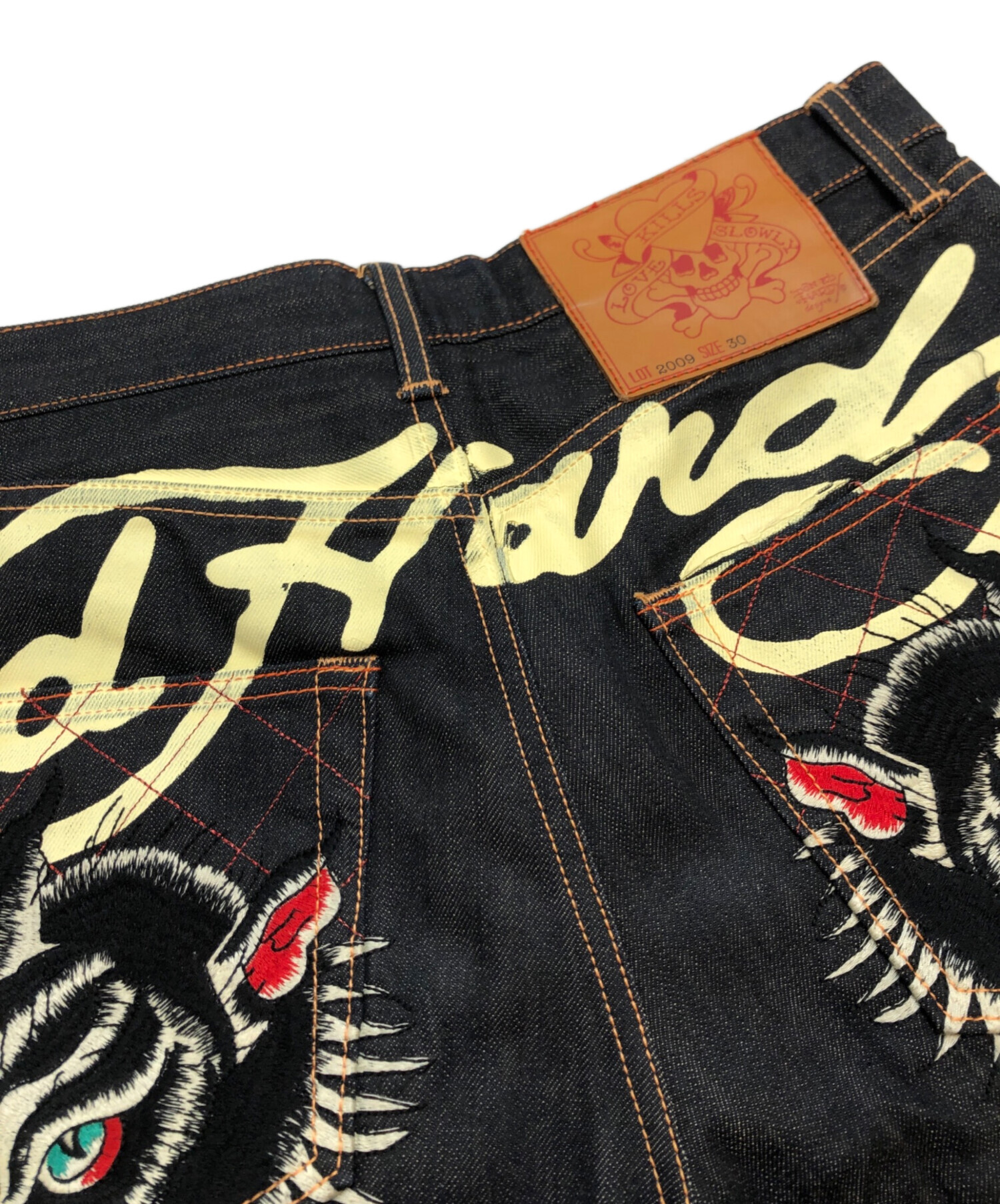 中古・古着通販】Ed Hardy (エド ハーディー) デニムハーフパンツ