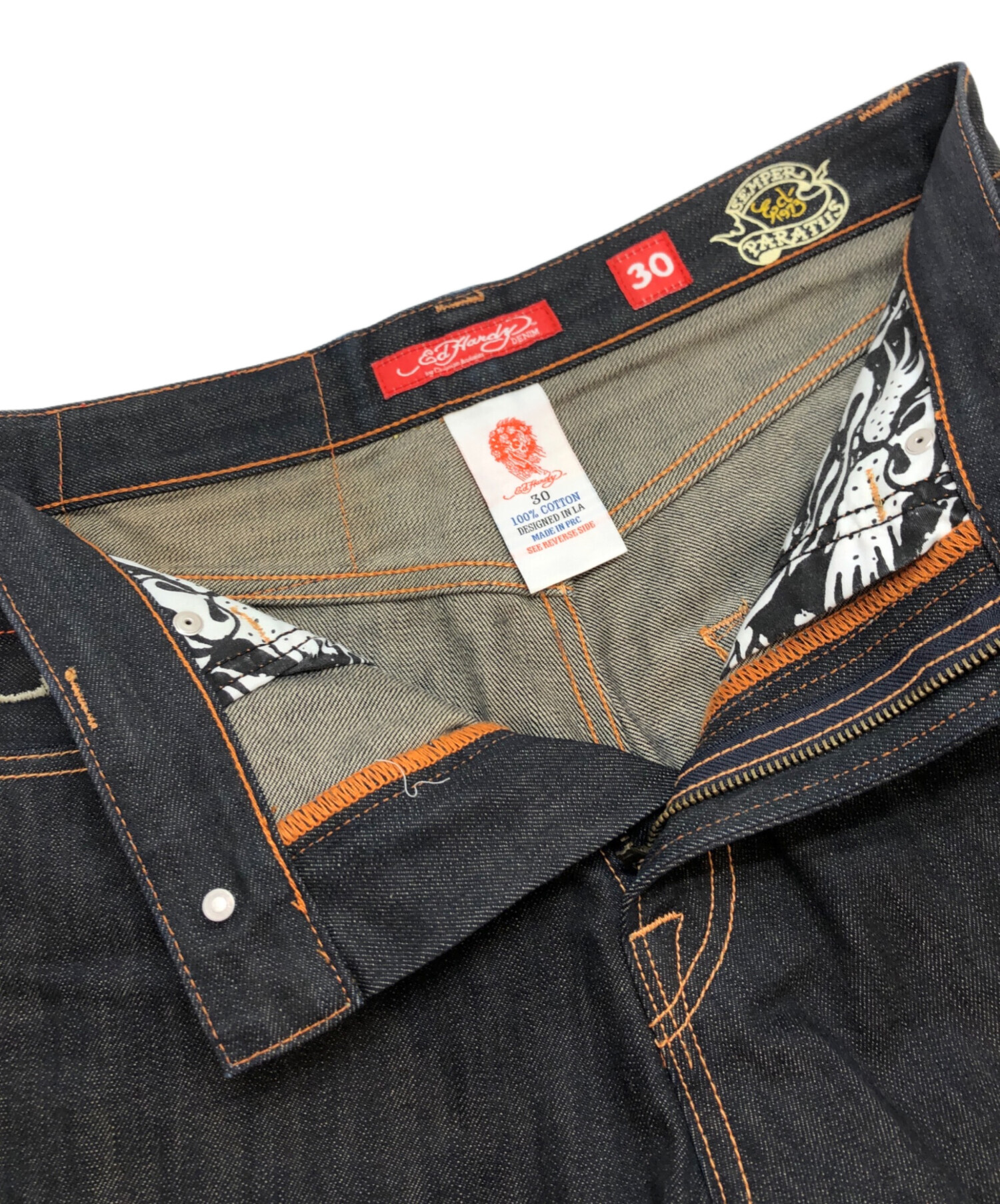 中古・古着通販】Ed Hardy (エド ハーディー) デニムハーフパンツ