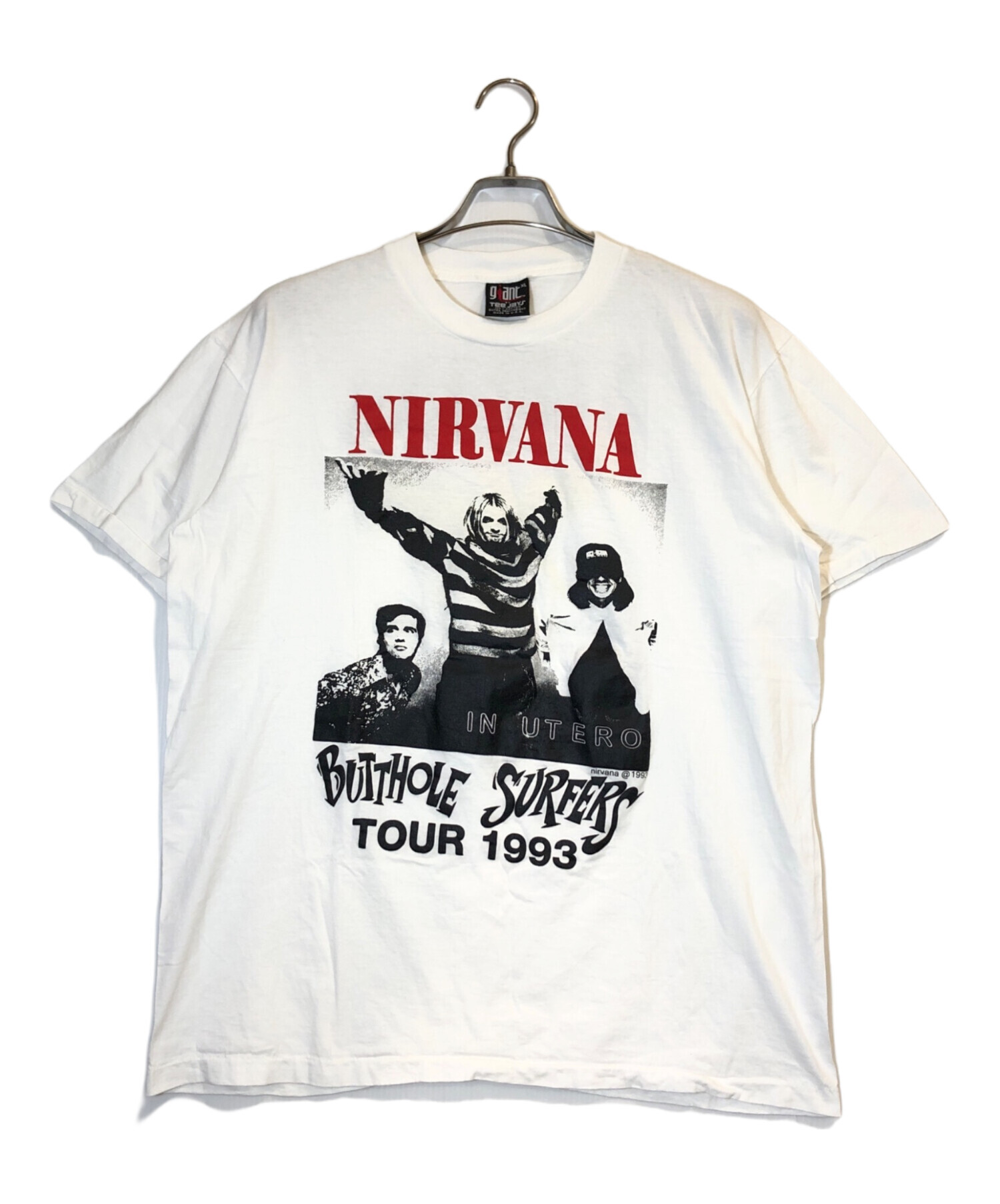 中古・古着通販】GIANT (ジャイアント) プリントTシャツ ホワイト 