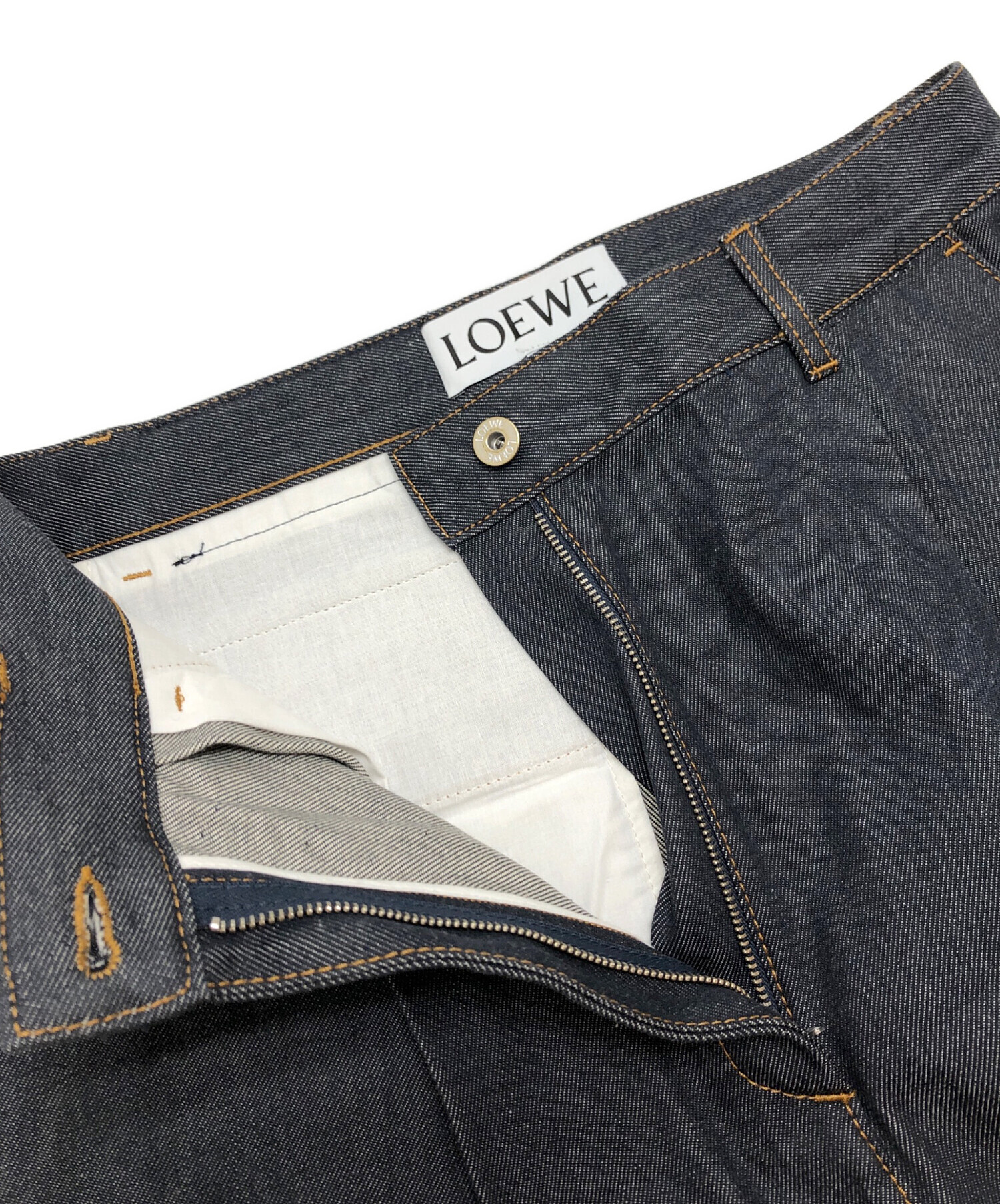 【希少】LOEWE ジーンズ　Navy CulotteJeans デニム　ロエベ 希少】LOEWE ジーンズ Navy CulotteJeans デニム ロエベ 希少】LOEWE