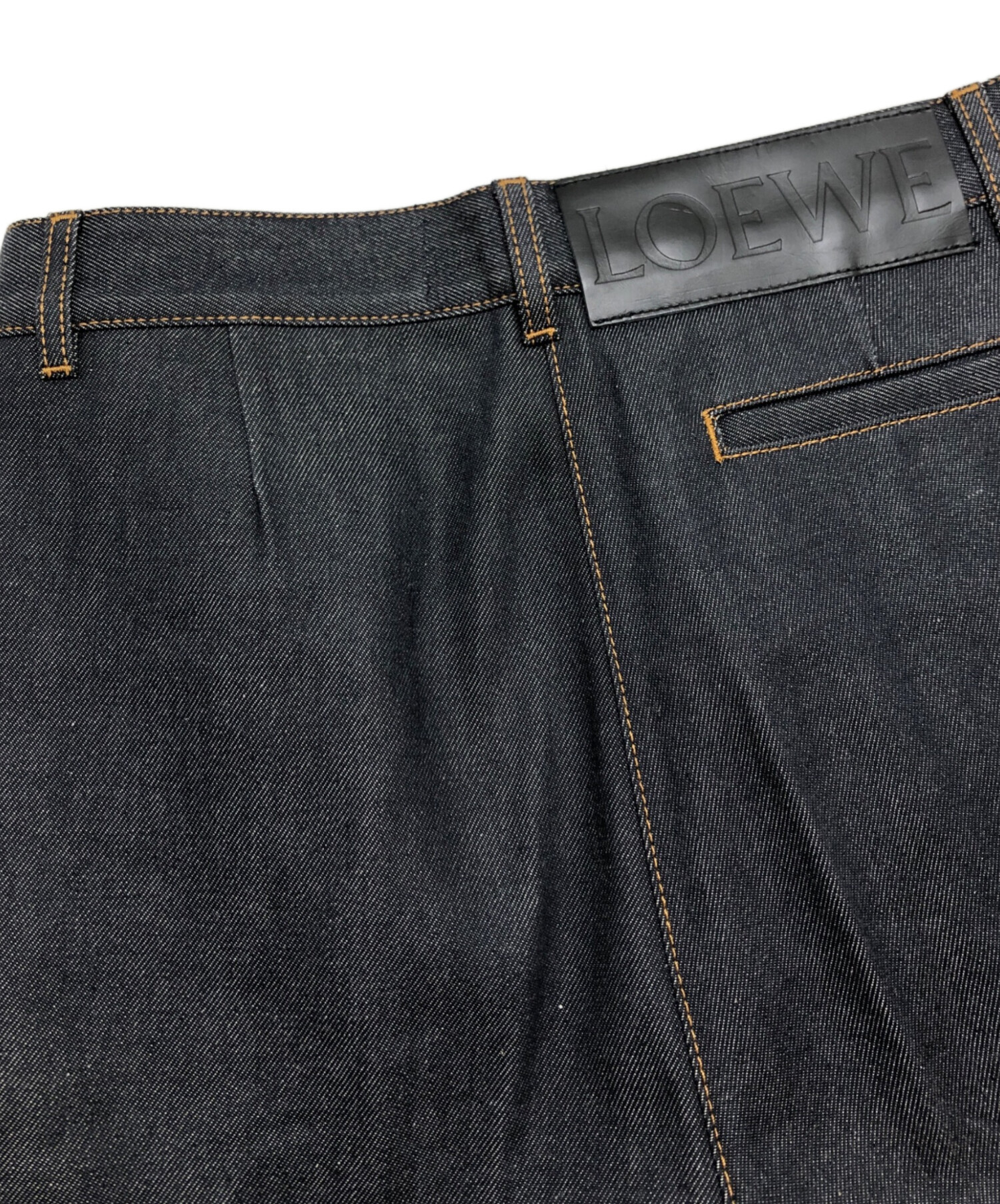 中古・古着通販】LOEWE (ロエベ) Navy Culotte Jeans インディゴ