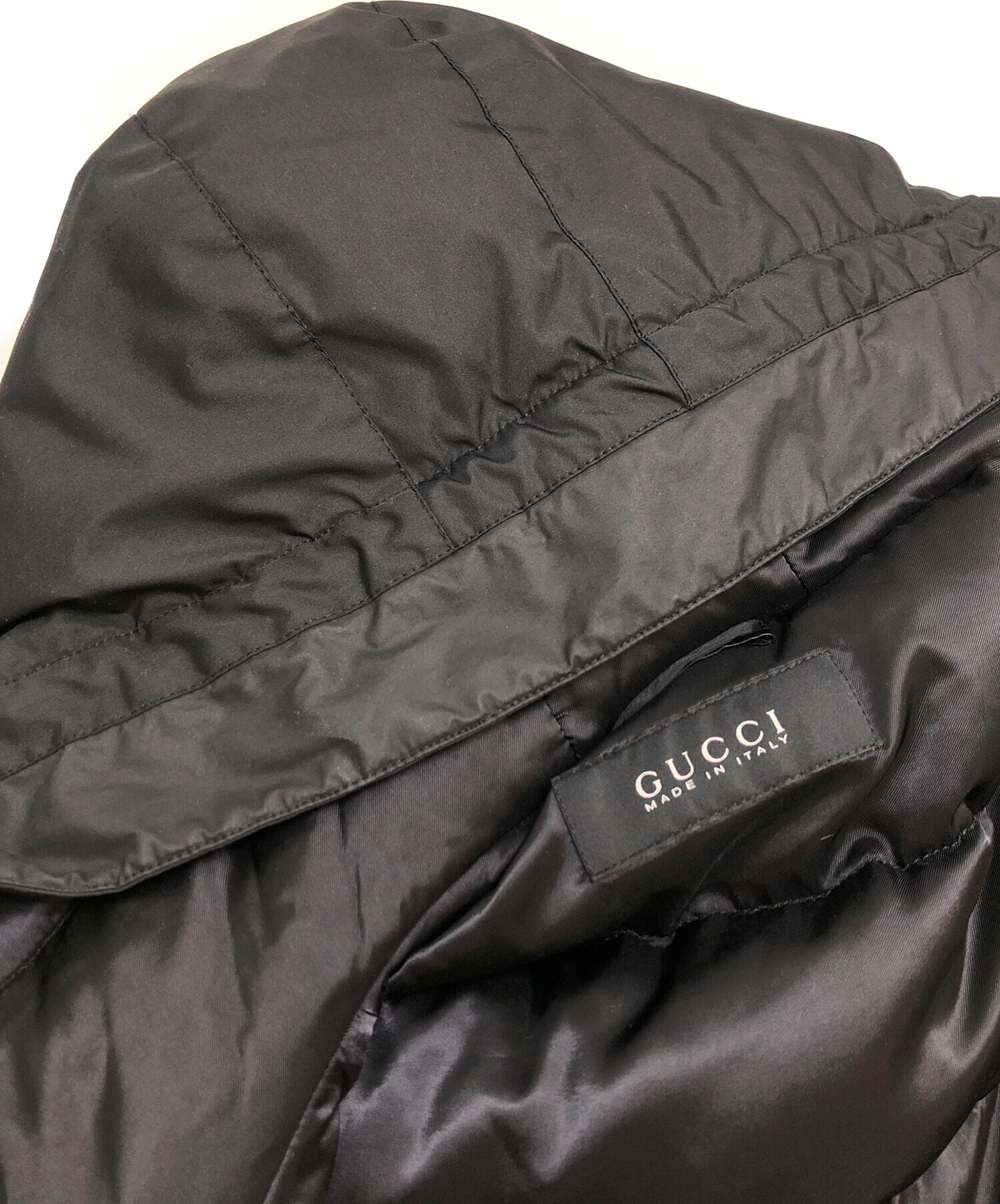中古・古着通販】GUCCI (グッチ) ダウンコート ブラック サイズ:50 