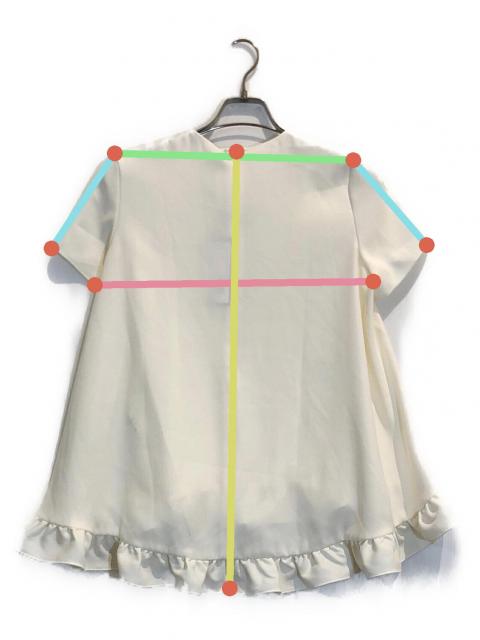 未使用品 YOKO CHAN ヨーコチャン カットソー フリル袖 トップス 36  ベージュ 中古・古着通販】YOKO CHAN (ヨーコチャン) ハーフスリーブフリル