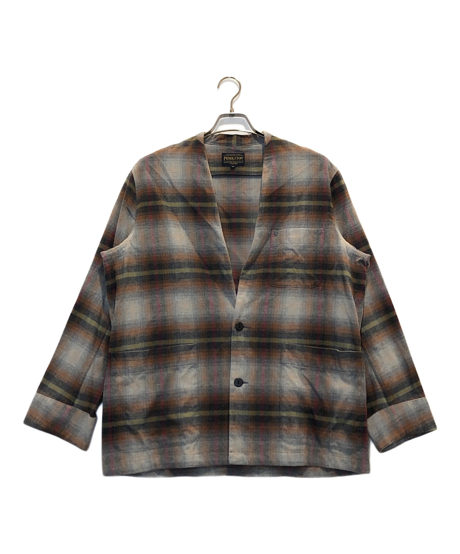 中古・古着通販】PENDLETON (ペンドルトン) チェックカーディガン 
