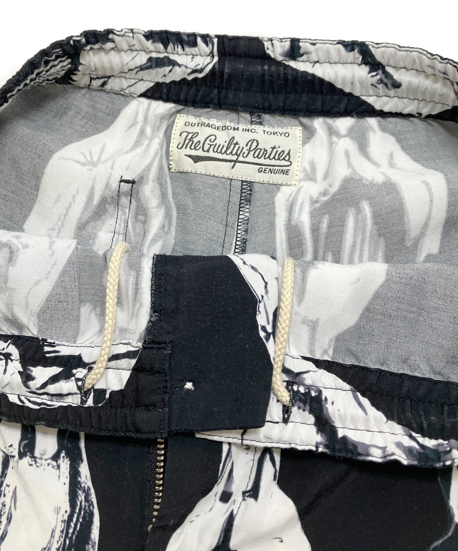 WACKO MARIA ワコマリア スカルプリント ハーフパンツ 中古・古着通販】WACKO MARIA (ワコマリア) マリア柄ハーフパンツ