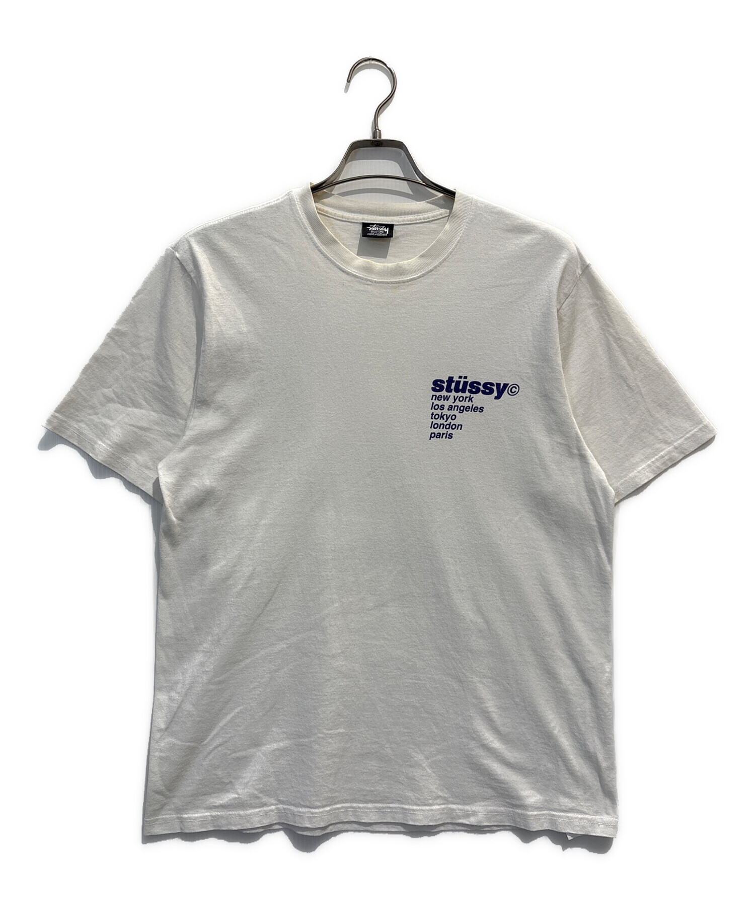 中古・古着通販】stussy (ステューシー) プリントTシャツ ホワイト