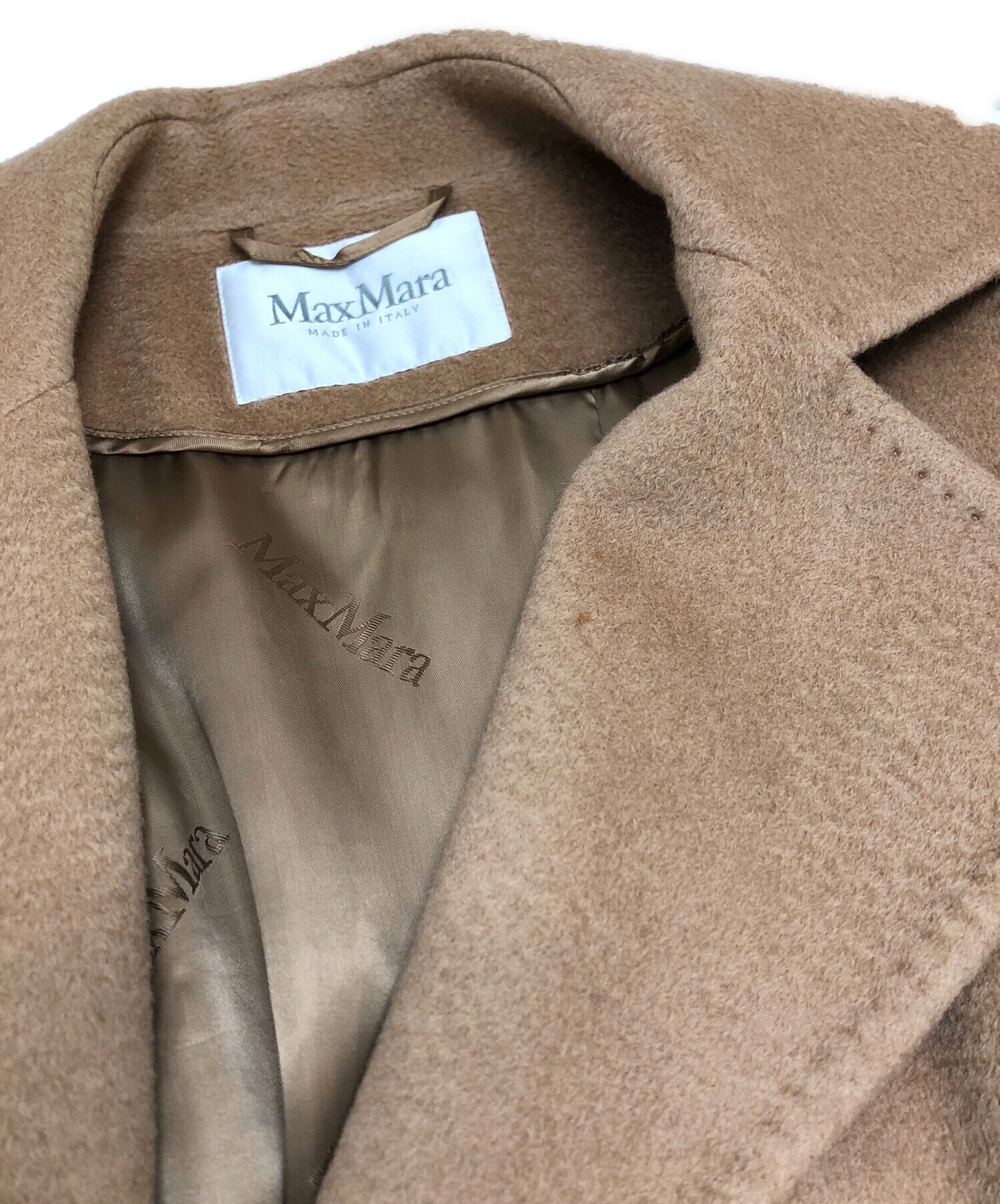中古・古着通販】MaxMara (マックスマーラ) キャメルダブルコート