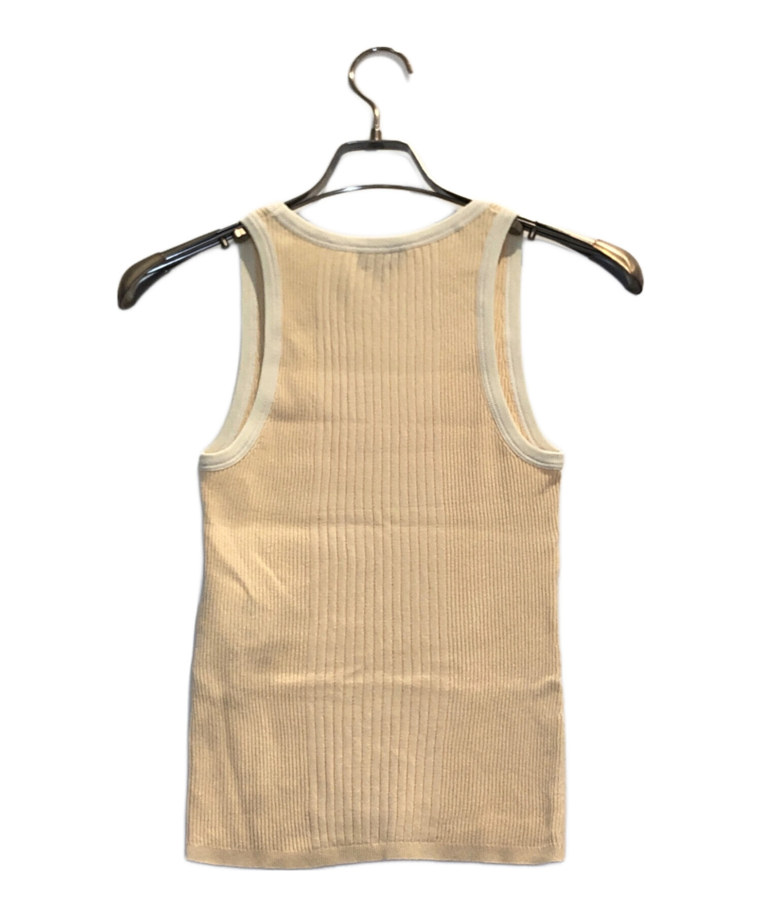 CHANEL オレンジロゴフリルタンクトップ 34 Tank - Cotton, orange — Fashion | CHANEL شانيل