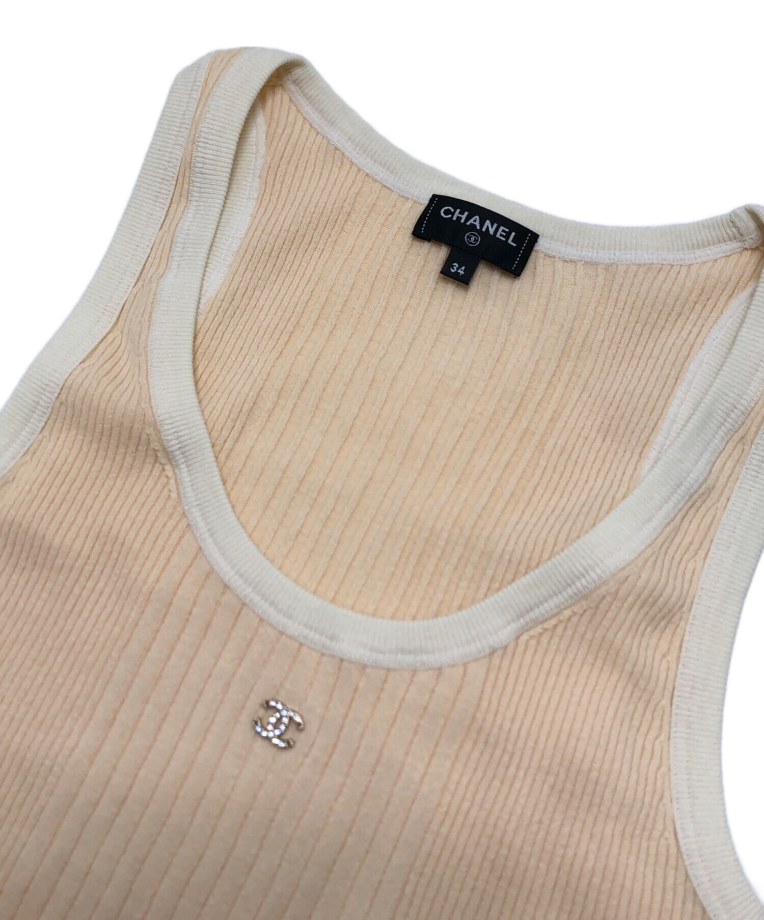 sh2438 CHANEL シャネル　オレンジ タンクトップ タンクトップ - コットン、オレンジ — ファッション | CHANEL シャネル