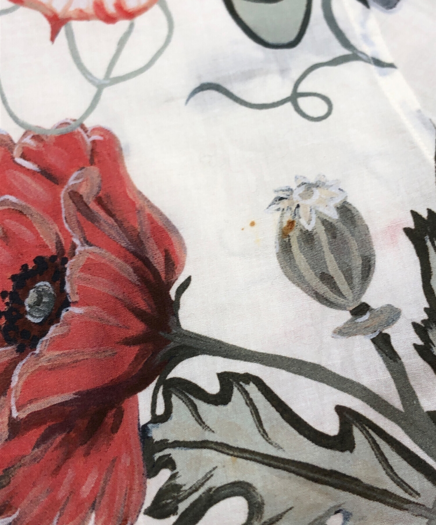 中古・古着通販】GUCCI (グッチ) 花柄シャツ ベージュ サイズ:43/17 