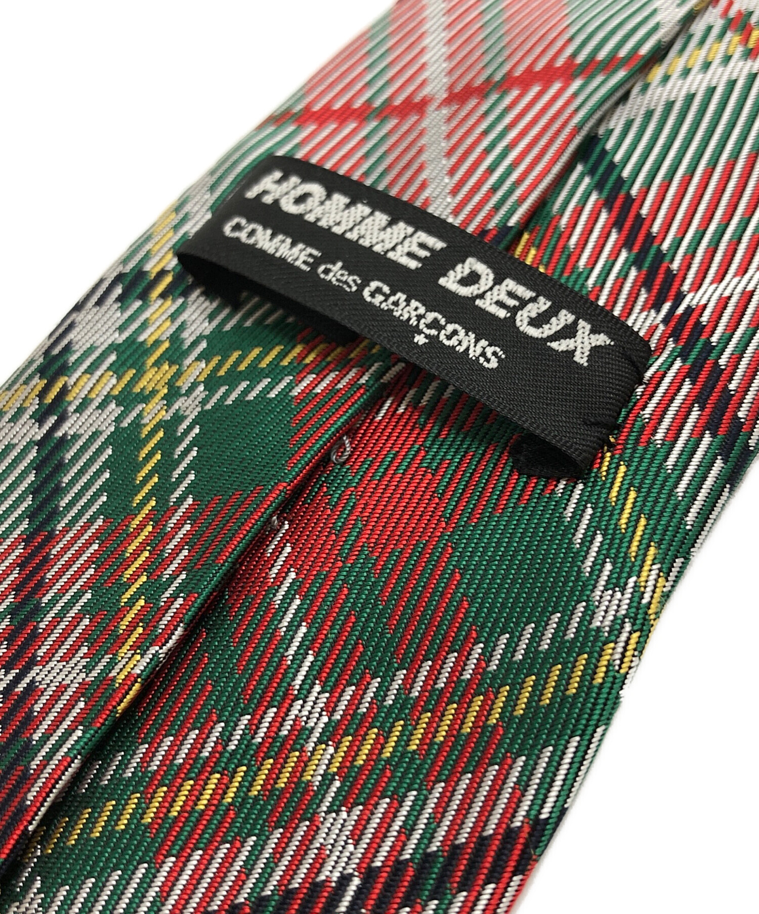 タグ付未使用品■コムデギャルソンオムドゥ　ネクタイ　チェック柄 中古・古着通販】COMME des GARCONS HOMME DEUX (コムデギャルソン