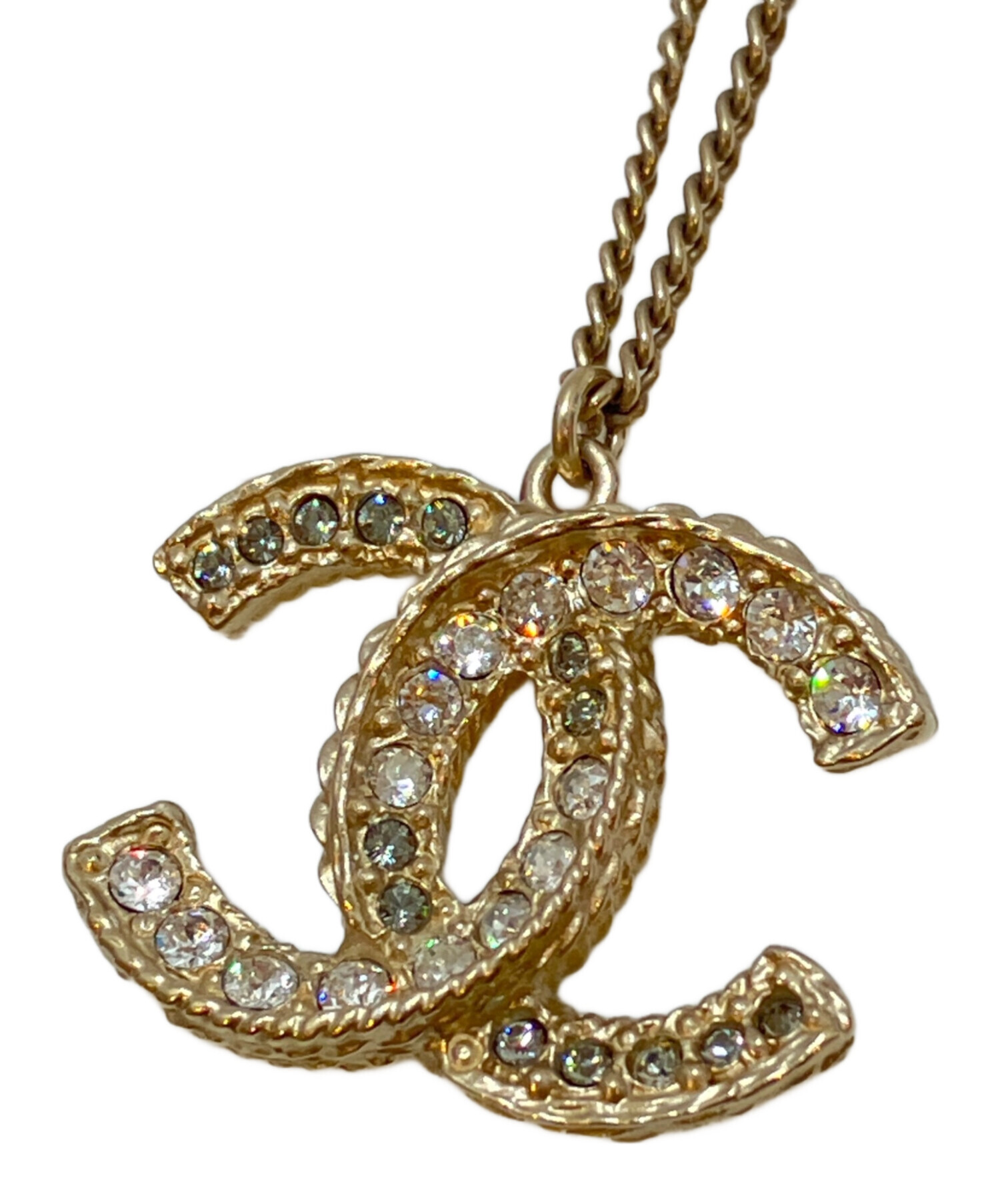 中古・古着通販】CHANEL (シャネル) ココマークラインストーン