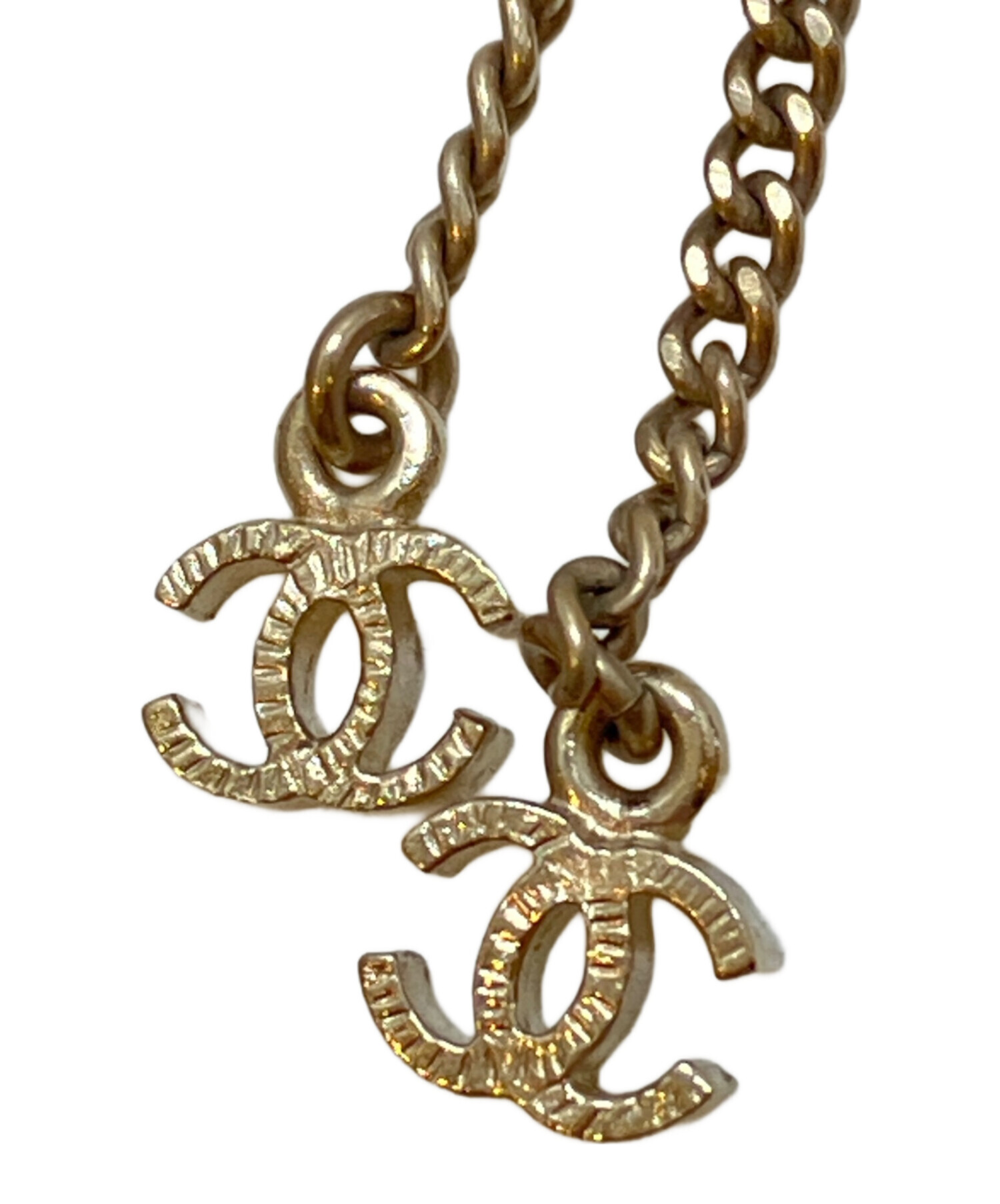 CHANEL ココマーク ストーン ネックレス 刻印有 シャネル y2k 83 中古・古着通販】CHANEL (シャネル) ココマークラインストーン