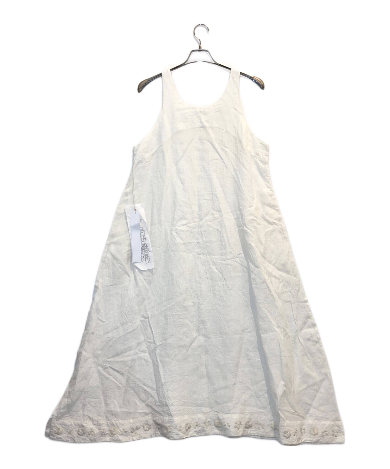 中古・古着通販】aodress (アオドレス) リネン刺繍ワンピース 中古・古着通販】aodress (アオドレス) リネン刺繍ワンピース