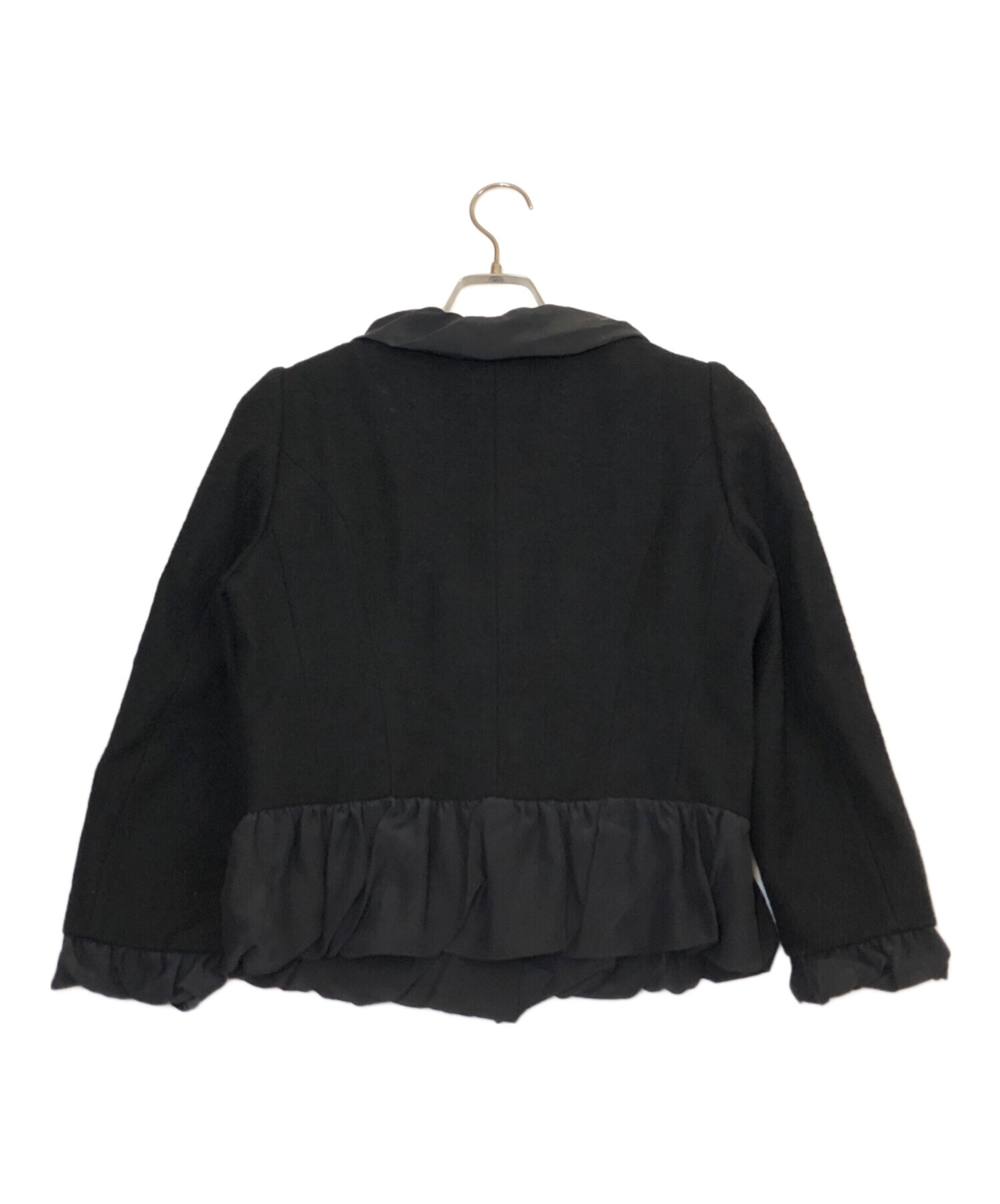 【希少】MOSCHINO モスキーノ　ミックスツイード　ジャケット　フリル　L 希少】MOSCHINO モスキーノ ミックスツイード ジャケット フリル L