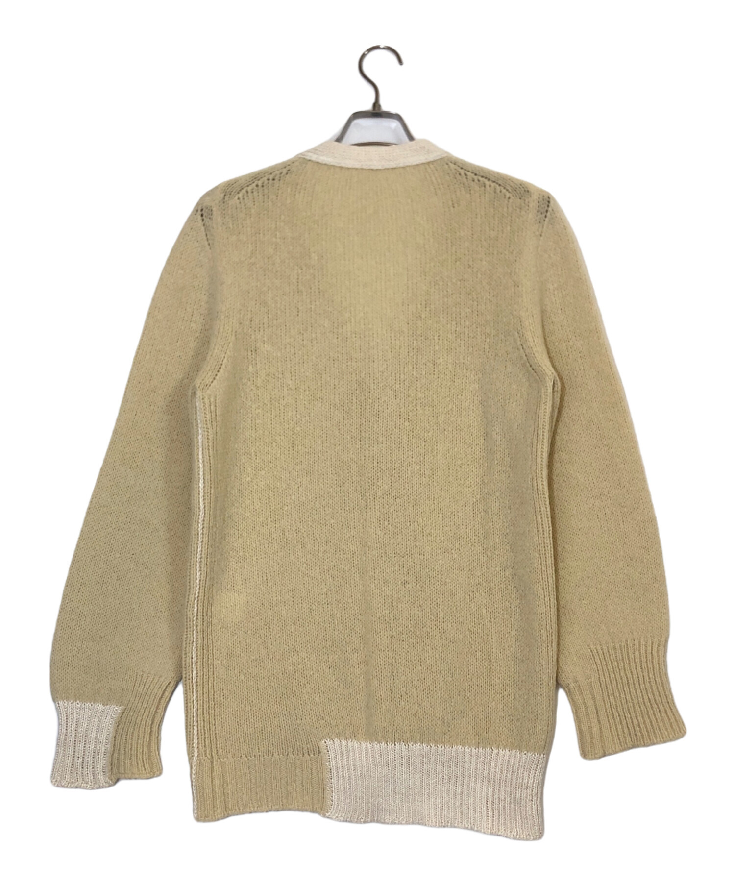 リンゴ3/1 CELINE 長袖カーディガン XS アイボリー 中古・古着通販】CELINE (セリーヌ) ロングカーディガン アイボリー