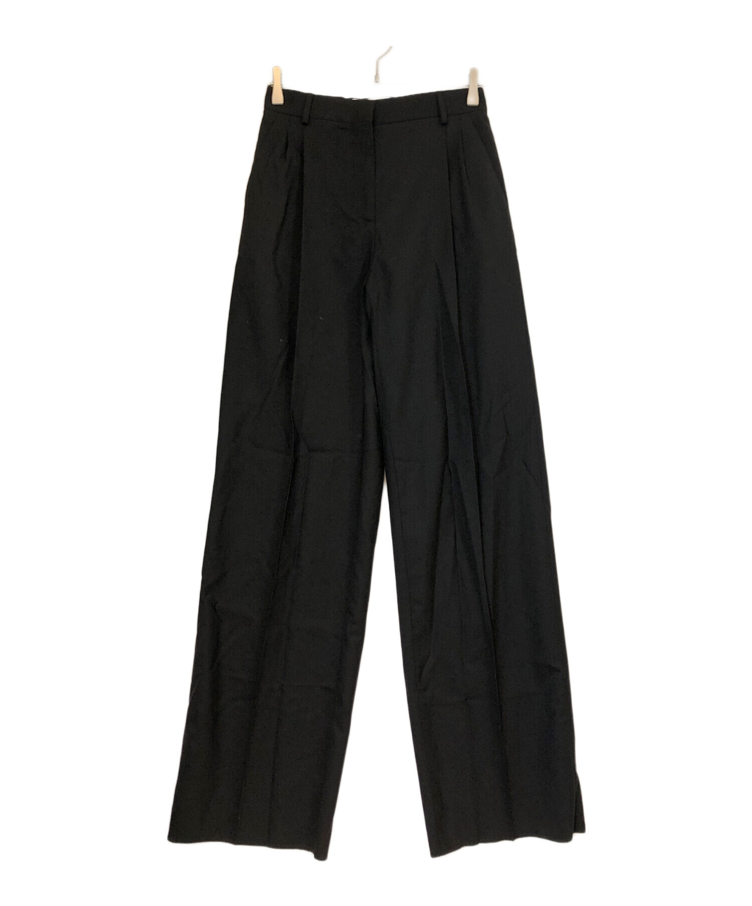 中古・古着通販】LOEWE (ロエベ) WOOL GABARDINE 2-TUCK WIDE PANTS