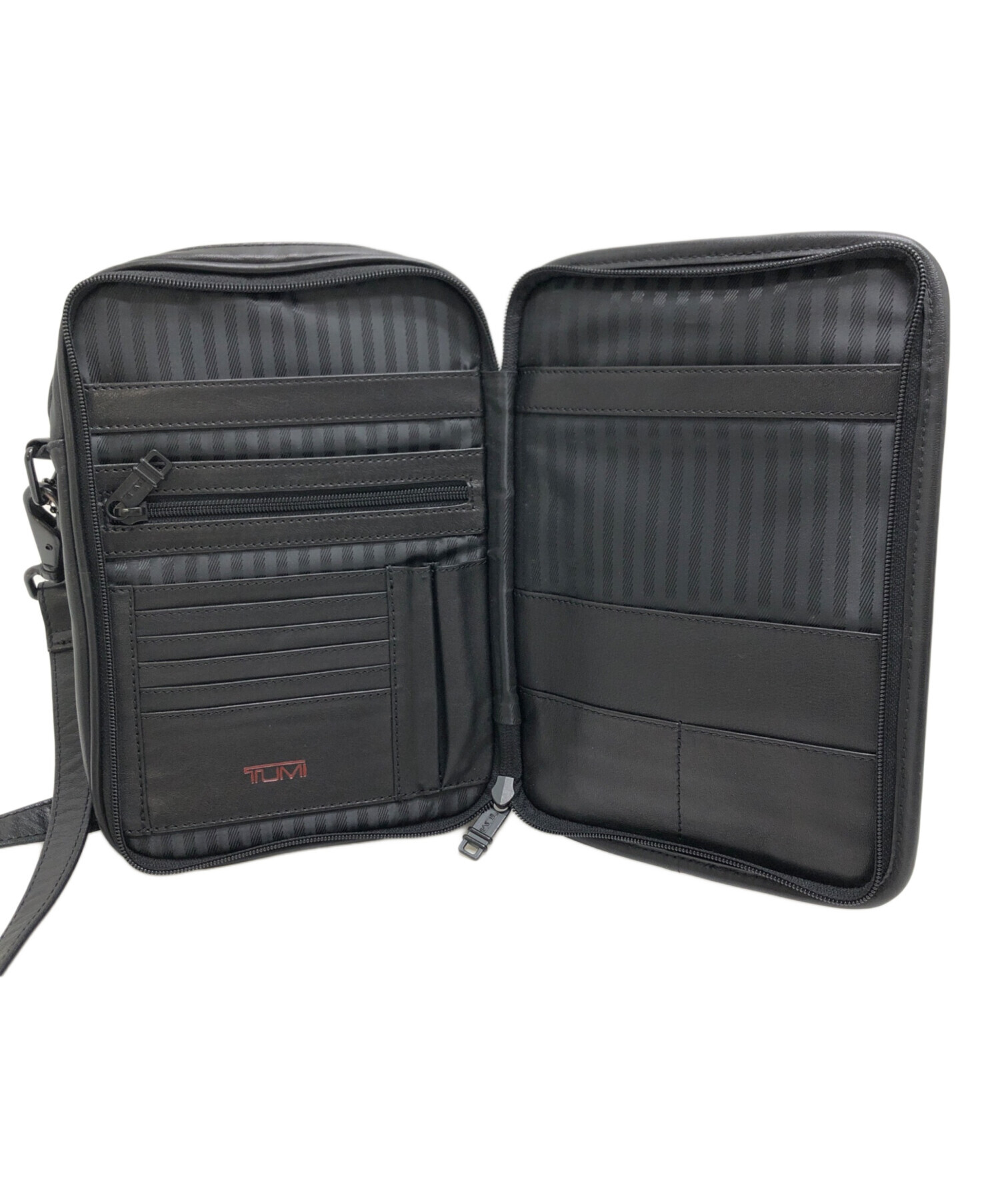 TUMI レザー ショルダーバッグ ブラック 92102DH TUMI レザー ショルダーバッグ ブラック 92102DH TUMI - トゥミ／TUMI