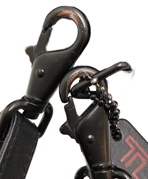 中古・古着通販】TUMI (トゥミ) レザーショルダーバッグ ブラック