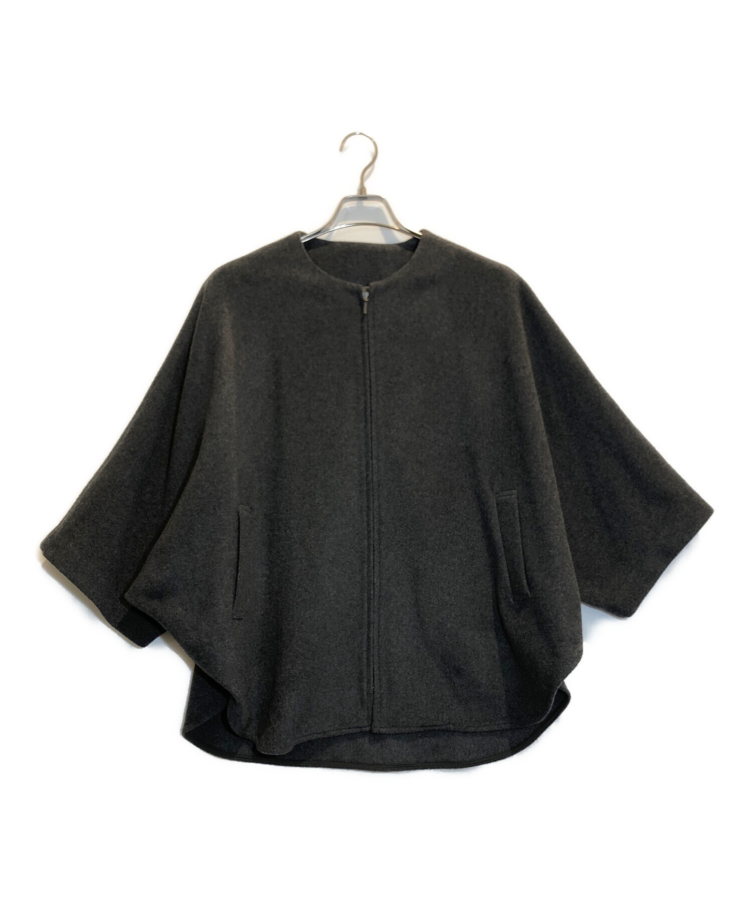 中古・古着通販】BEARDSLEY (ビアズリー) ポンチョコート グレー