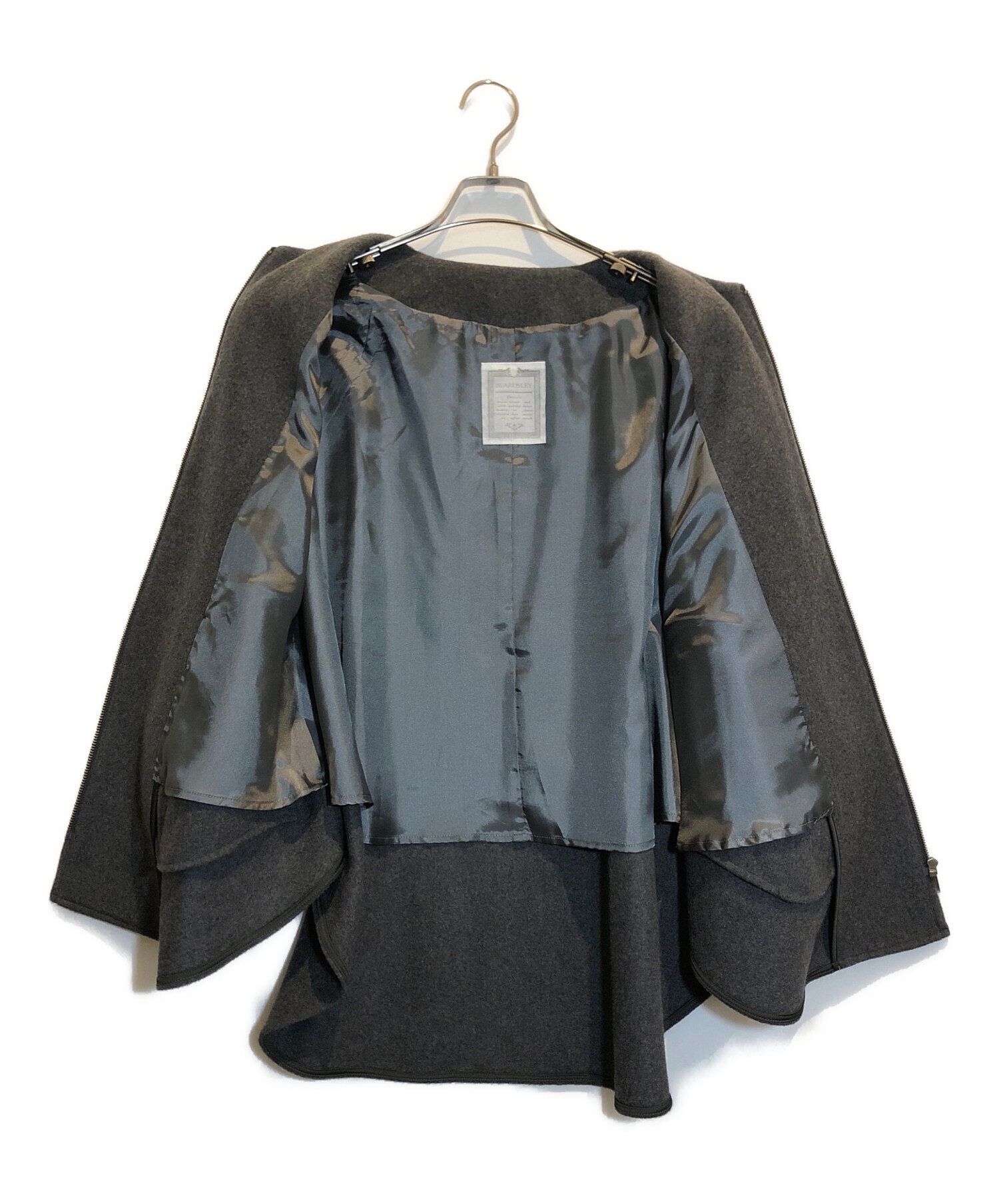 (中古)ビアズリー ウルーポンチョコート 中古・古着通販】BEARDSLEY (ビアズリー) 中綿BIGポンチョコート