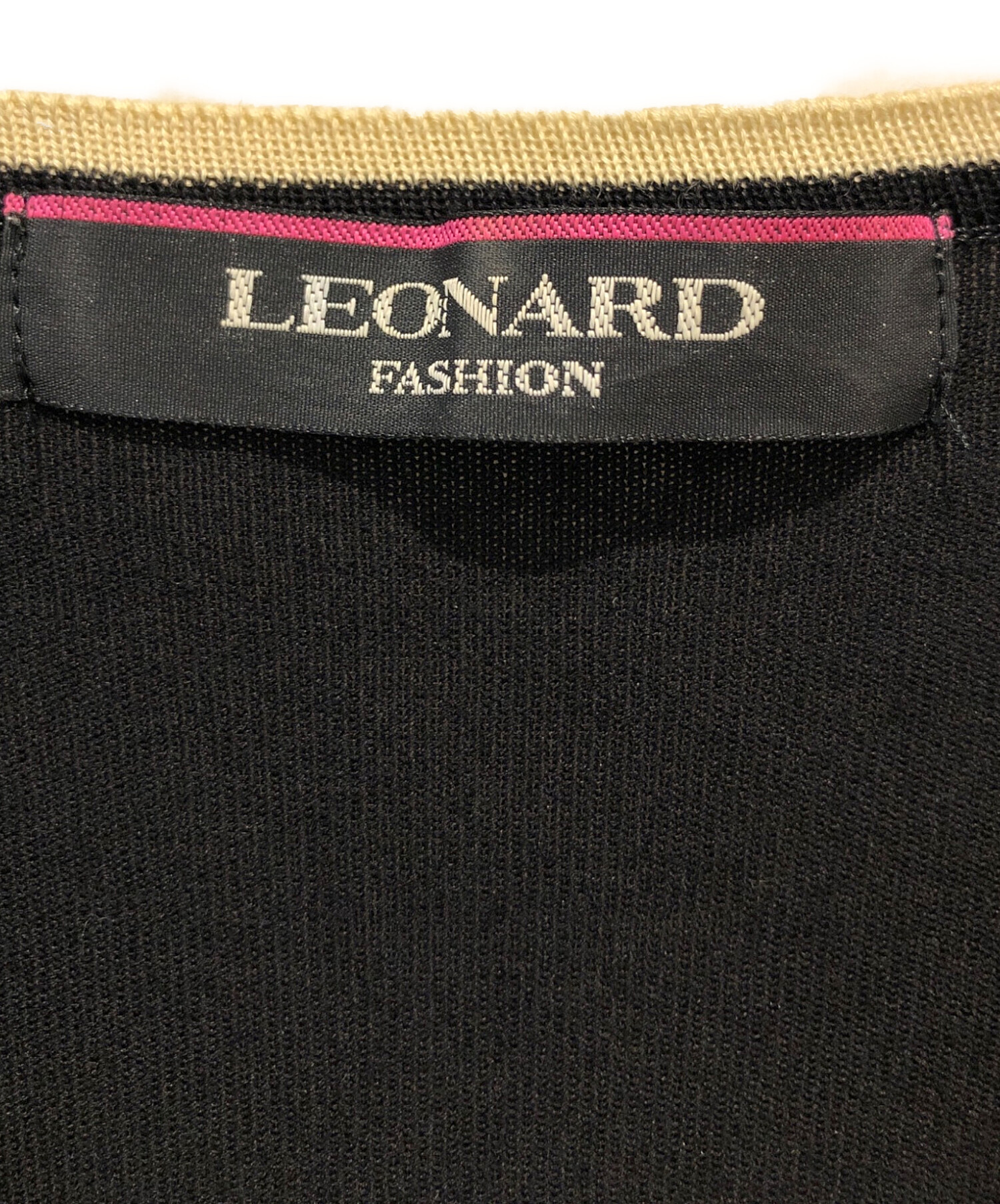 中古・古着通販】LEONARD (レオナール) ワンピース ブラック サイズ:M