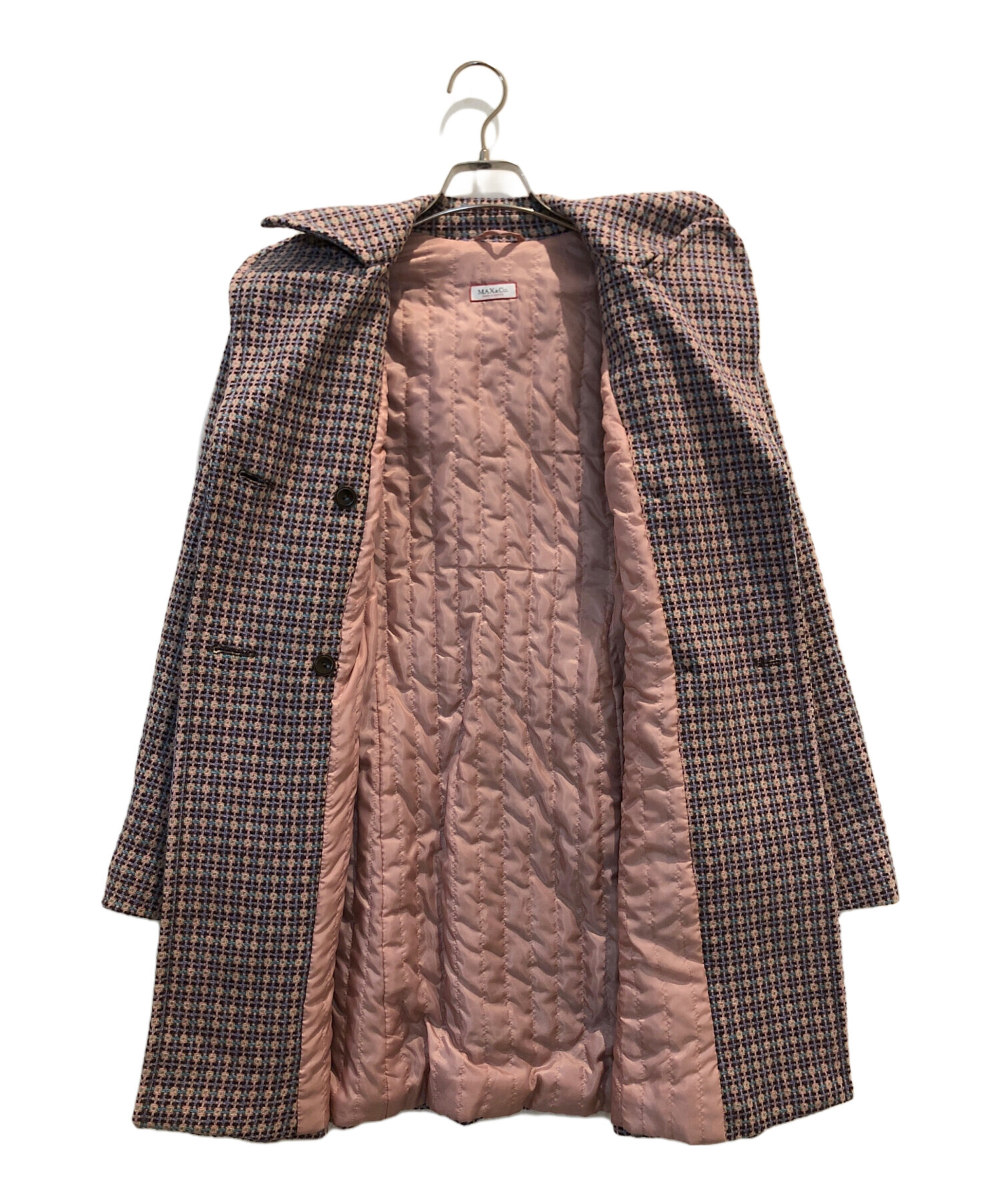 中古・古着通販】MAX&Co. (マックスアンドコー) モヘヤ混コート ピンク