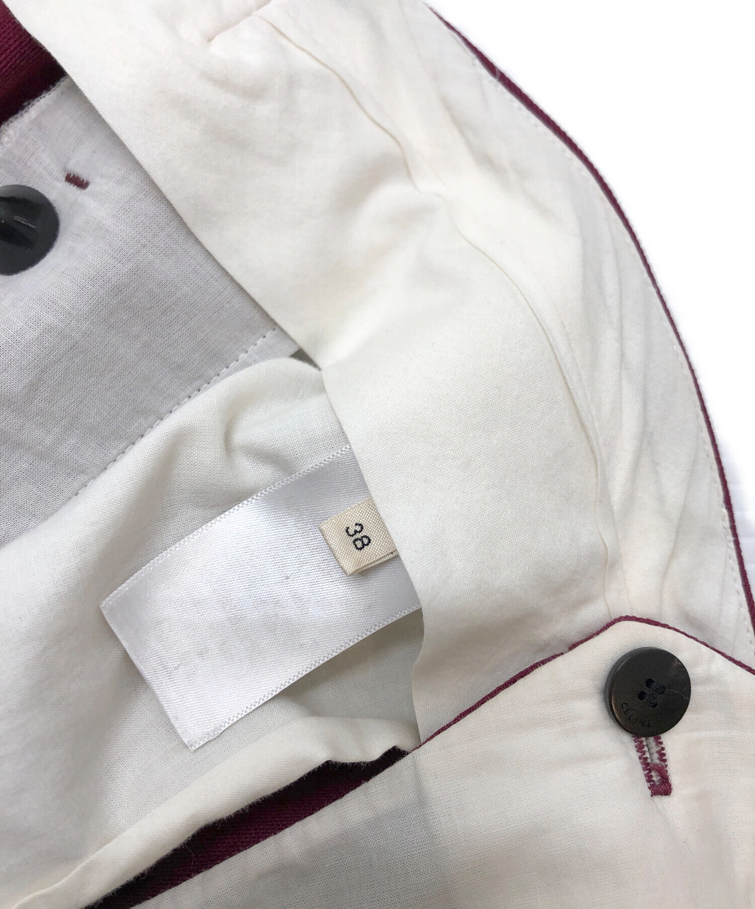 中古・古着通販】CELINE (セリーヌ) スラックス レッド サイズ:38