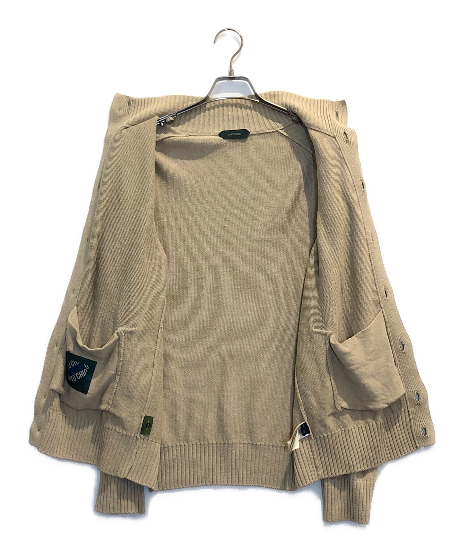 中古・古着通販】Zanone (ザノーネ) リネンコットンスタンドカラー 