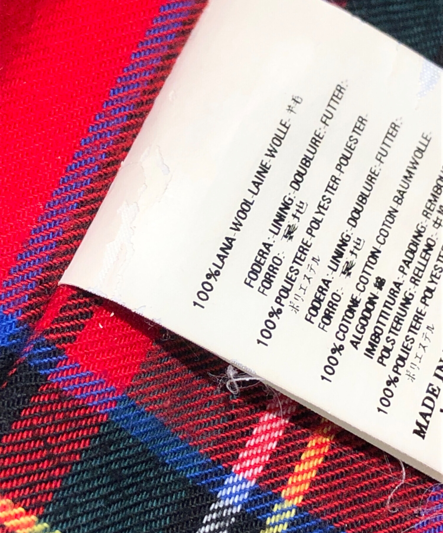 中古・古着通販】DSQUARED2 (ディースクエアード) 裏地チェックコート 
