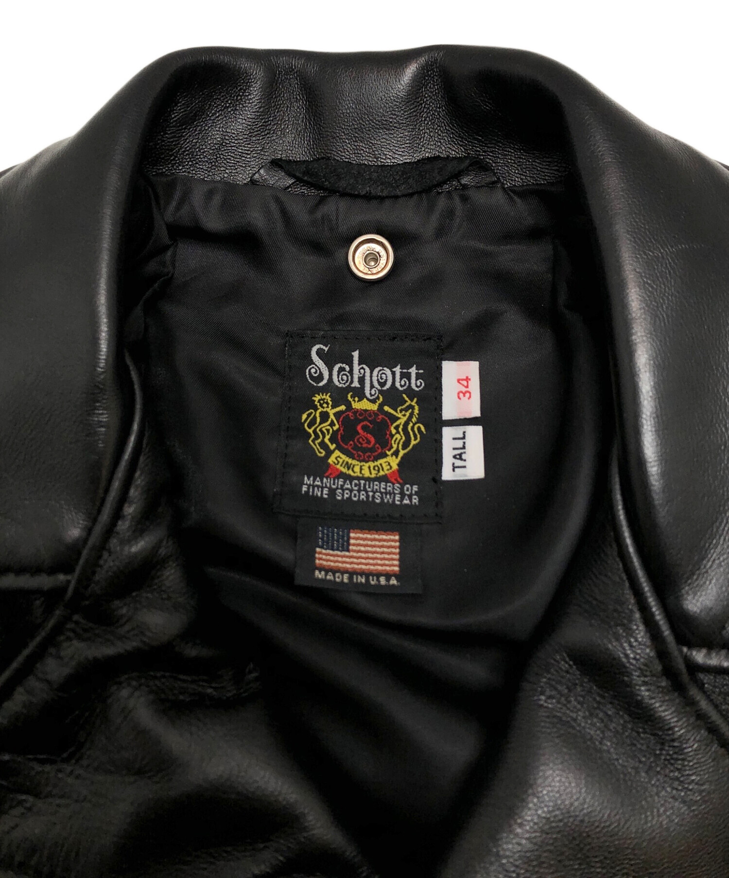 中古・古着通販】Schott (ショット) 217US SHEEP ONESTAR ブラック