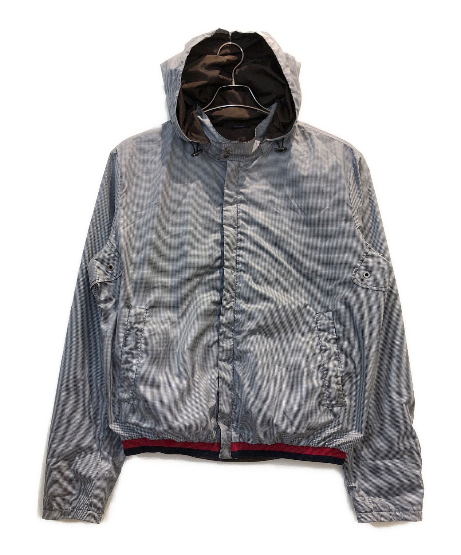 中古・古着通販】GUCCI (グッチ) フーデッドジャケット ブルー サイズ