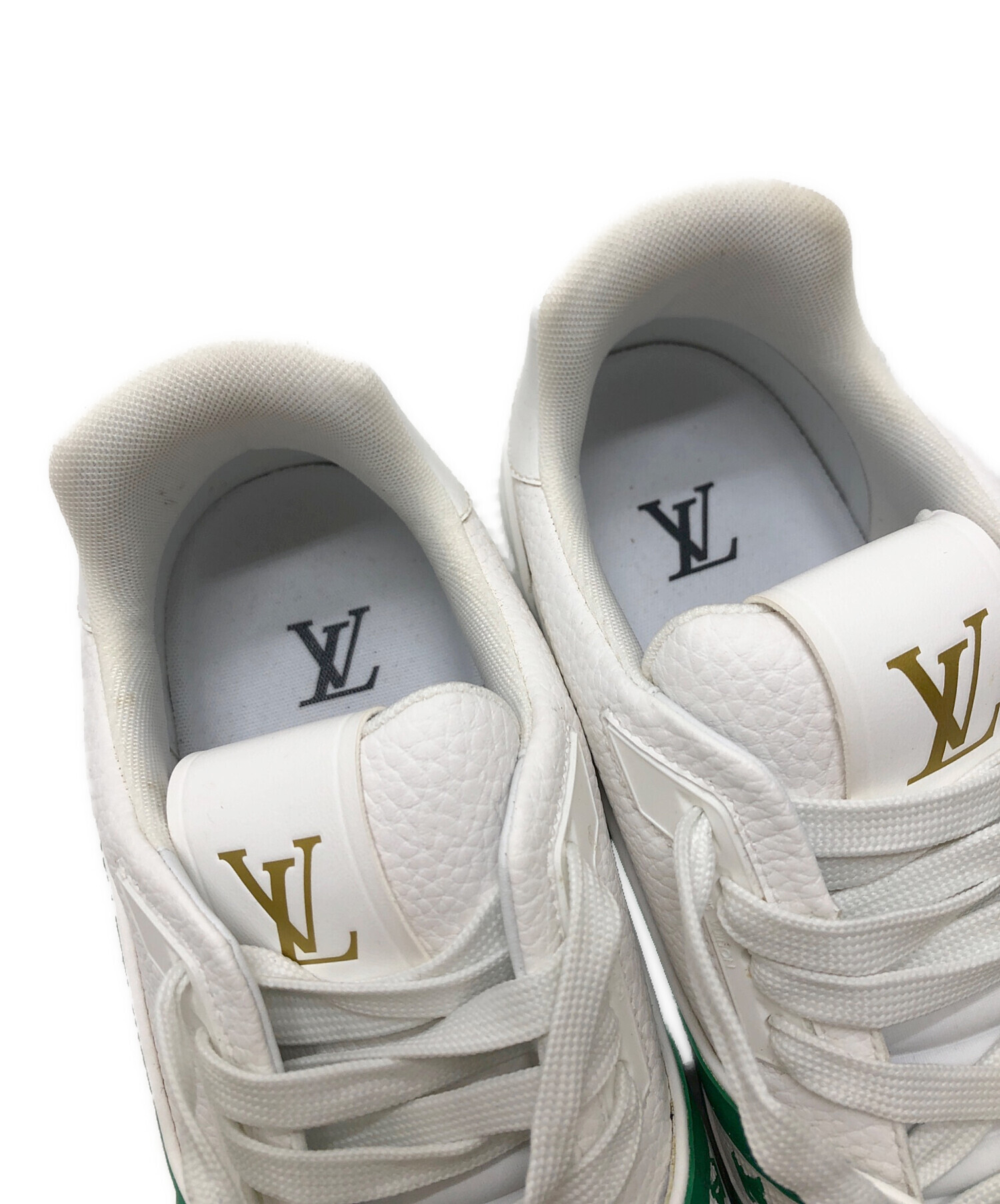 Louis Vuitton ホワイトスニーカー軽量8サイズ 中古・古着通販】LOUIS VUITTON (ルイ ヴィトン) LVトレイナー