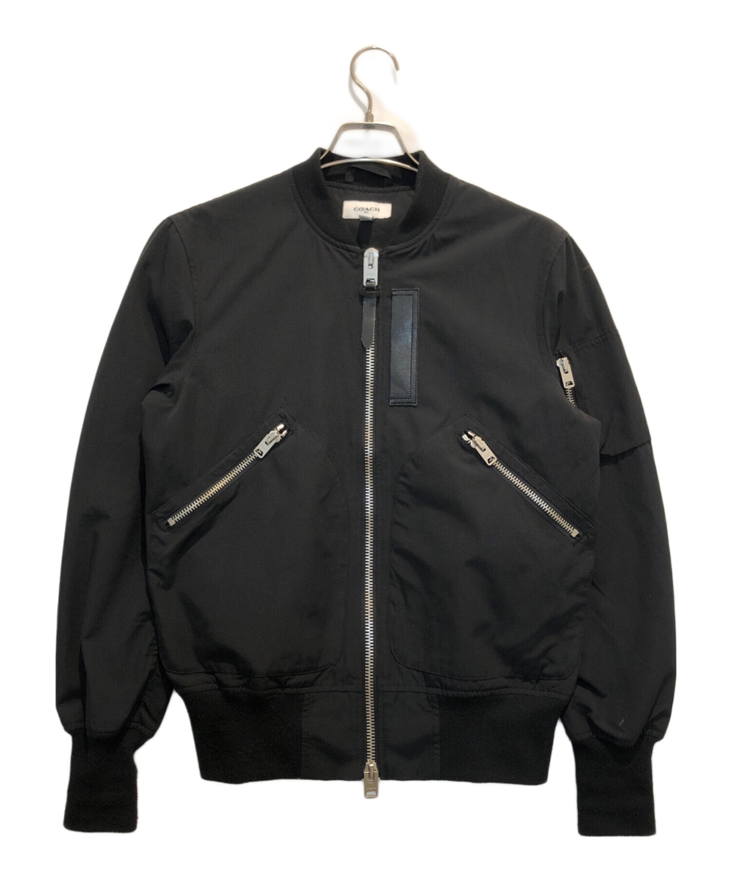 中古・古着通販】COACH (コーチ) MA-1ジャケット ブラック サイズ:50