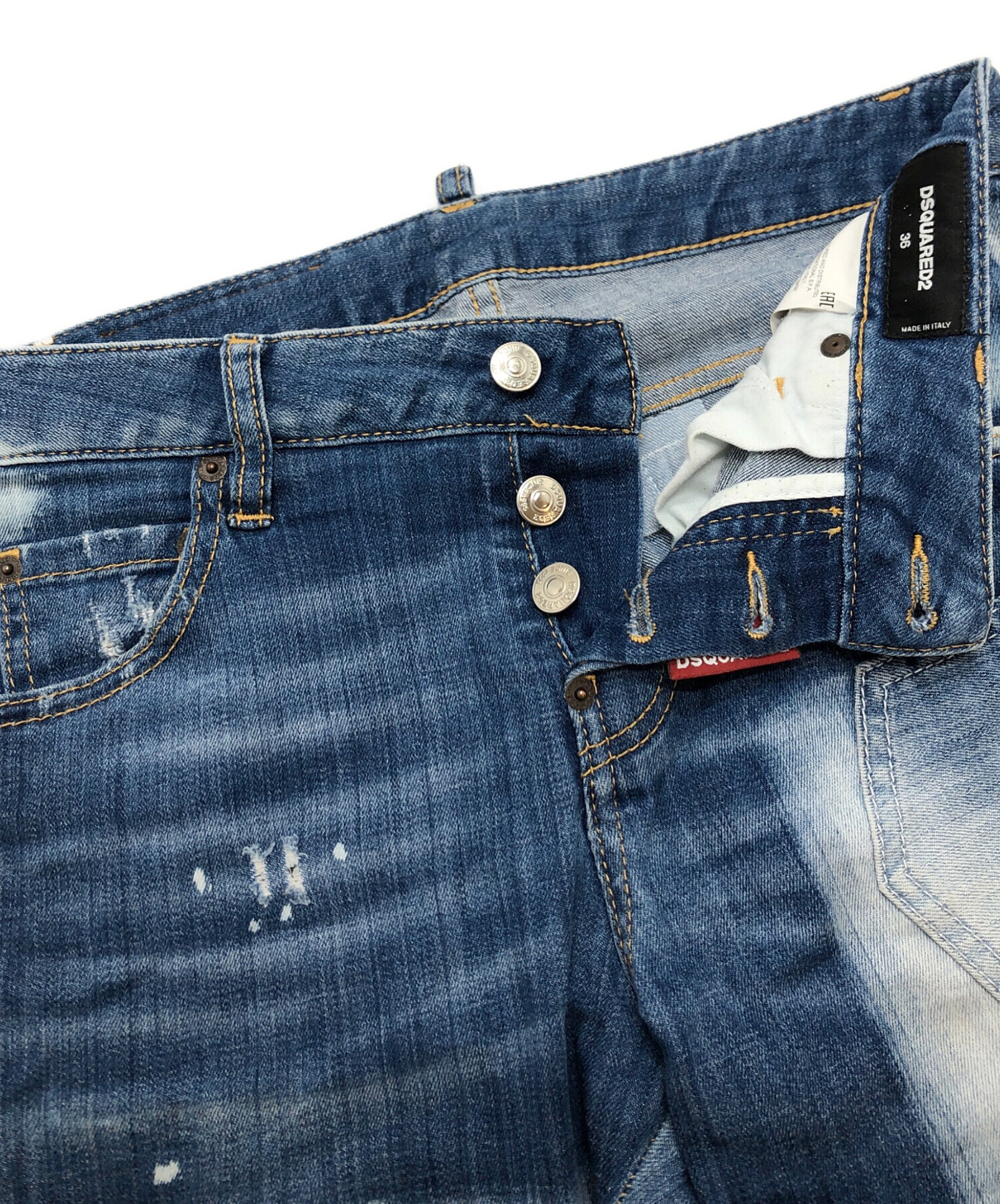 中古・古着通販】DSQUARED2 (ディースクエアード) パッチワークデニム