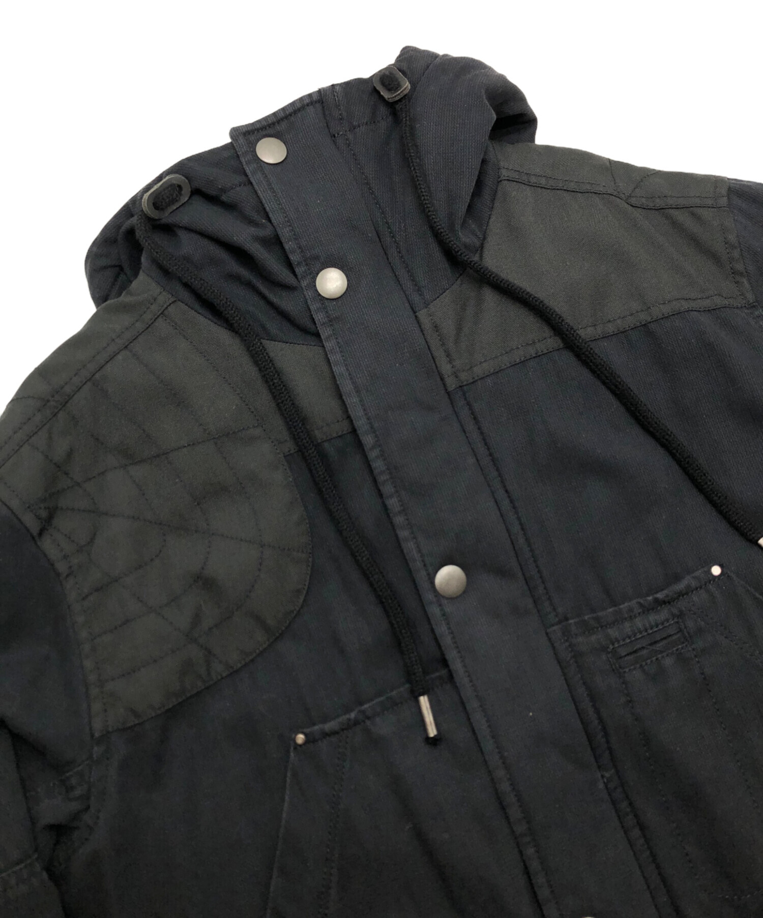 DIESEL ディーゼル ミリタリージャケット サイズS(日本サイズM〜L程度) 中古・古着通販】DIESEL (ディーゼル) ミリタリージャケット ブラック