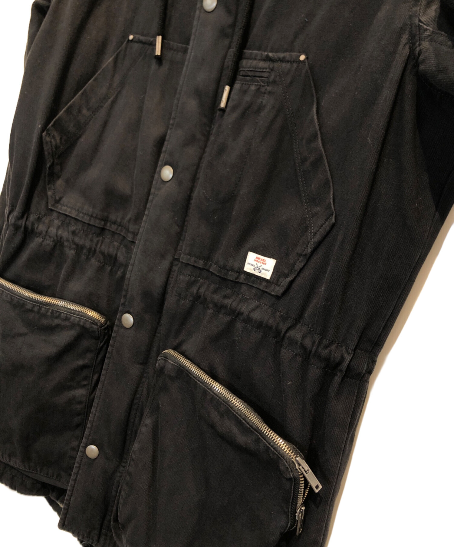 ディーゼル　ミリタリージャケット　Mサイズ　DIESEL 中古・古着通販】DIESEL (ディーゼル) ミリタリージャケット ブラック