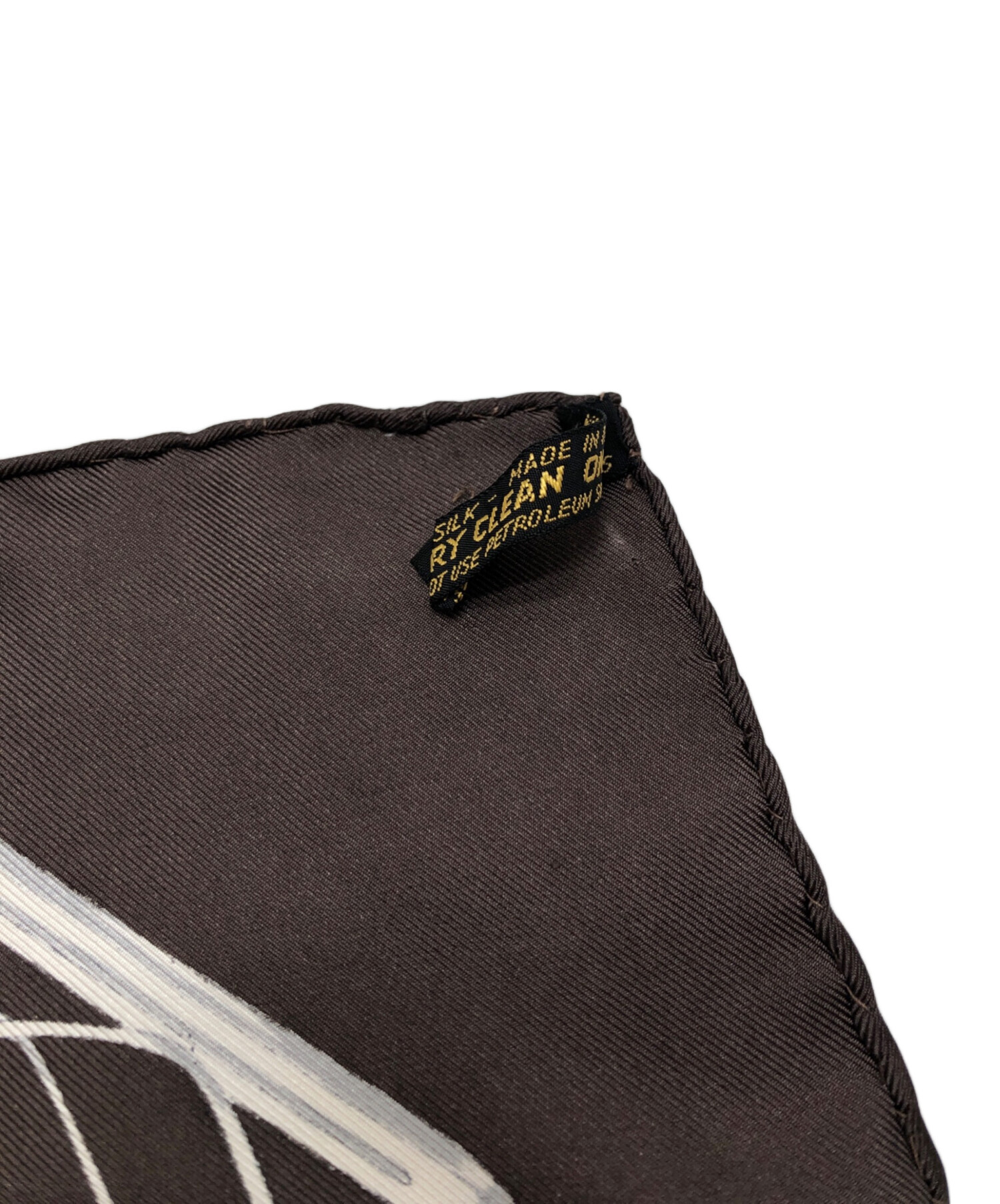 中古・古着通販】CELINE (セリーヌ) マカダム柄スカーフ ブラウン