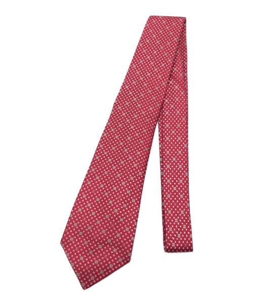 中古・古着通販】CHANEL (シャネル) クローバー柄ネクタイ ピンク