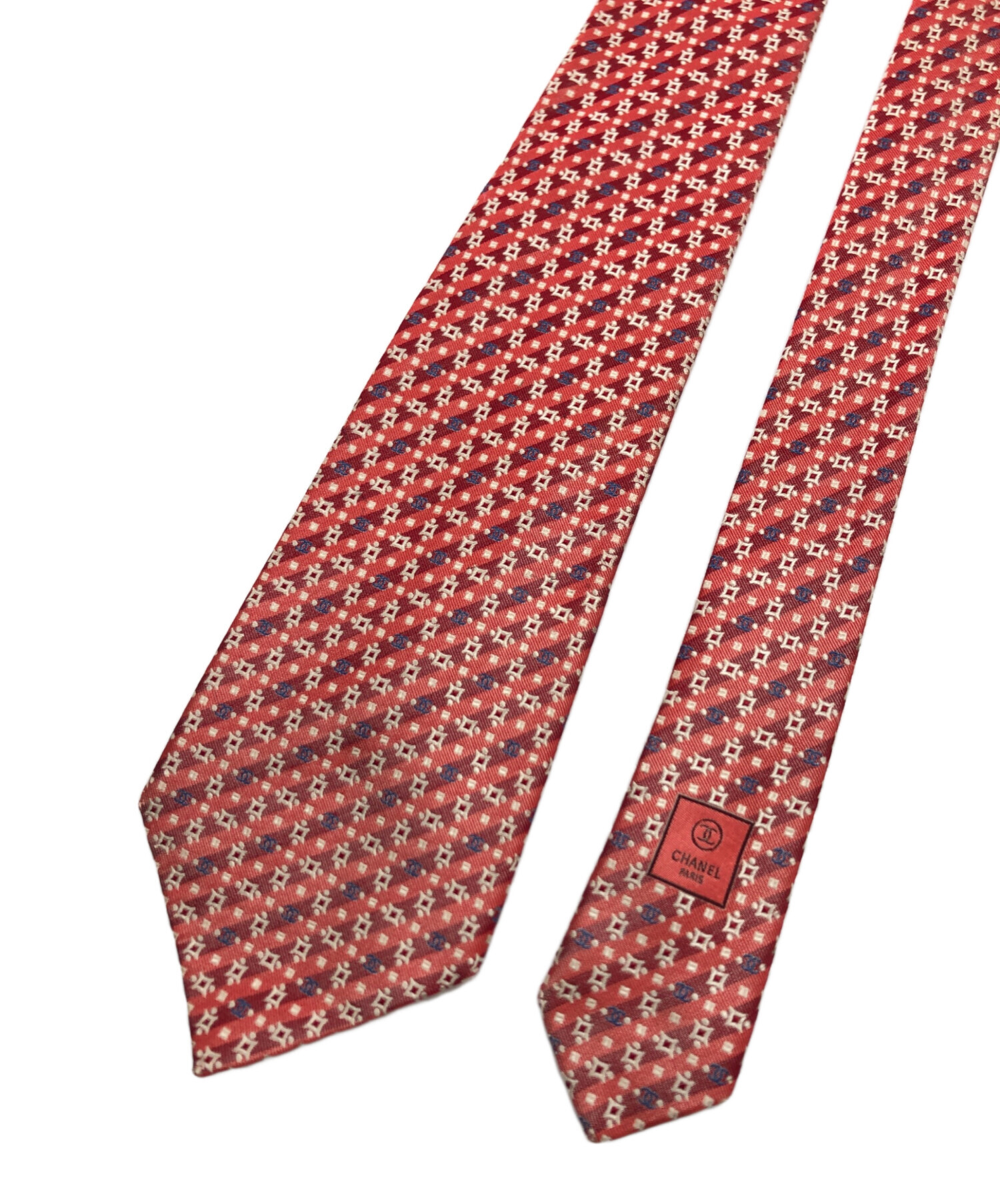 中古・古着通販】CHANEL (シャネル) ネクタイ オレンジ サイズ:表記