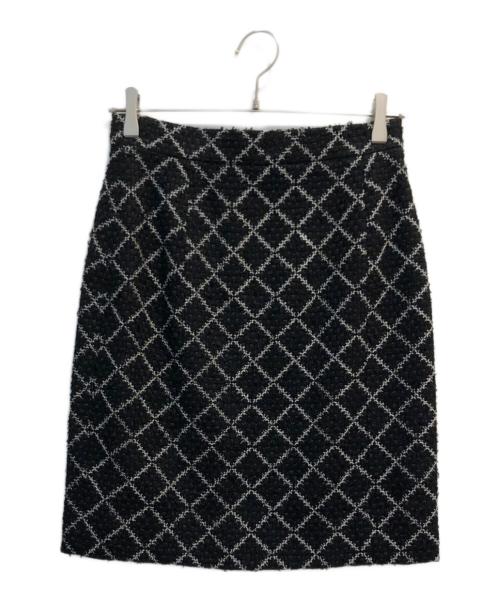 りく　シャネル　ツイードスカート 中古・古着通販】CHANEL (シャネル) ツイードスカート ブラック サイズ