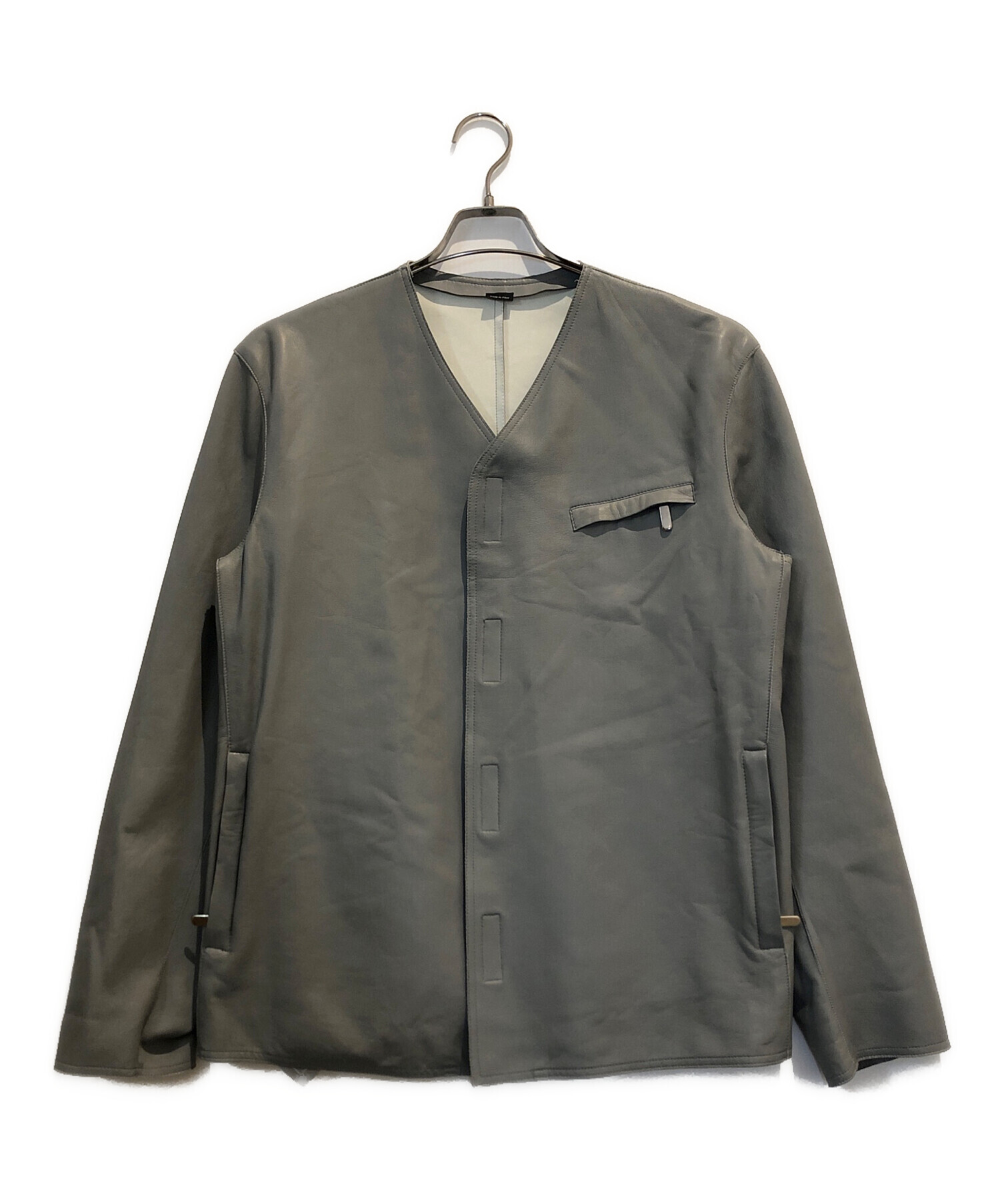 【匿名配送】GIORGIO ARMANI ラムレザー　ジャケット　❤︎ 中古・古着通販】GIORGIO ARMANI (ジョルジョアルマーニ) ラムレザー