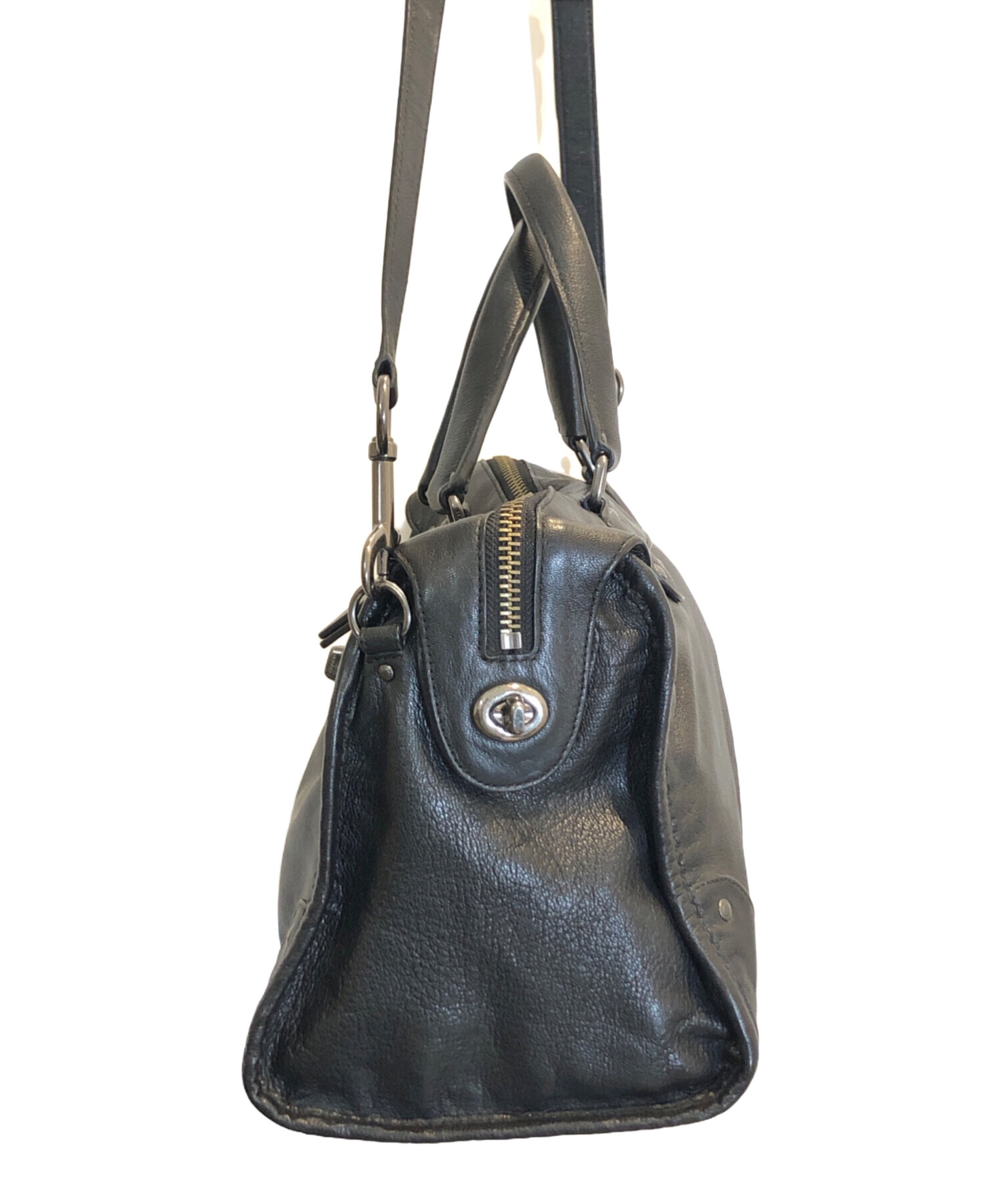 中古・古着通販】COACH (コーチ) 2WAYバッグ ブラック｜ブランド・古着