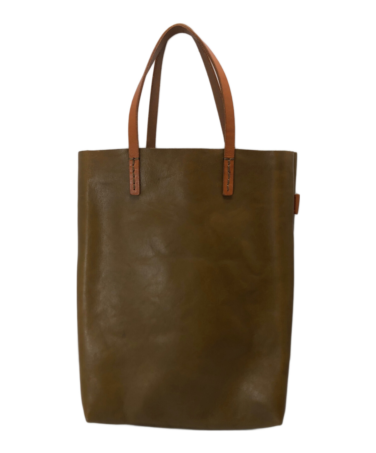 中古・古着通販】Herz (ヘルツ) レザートートバッグ ブラウン