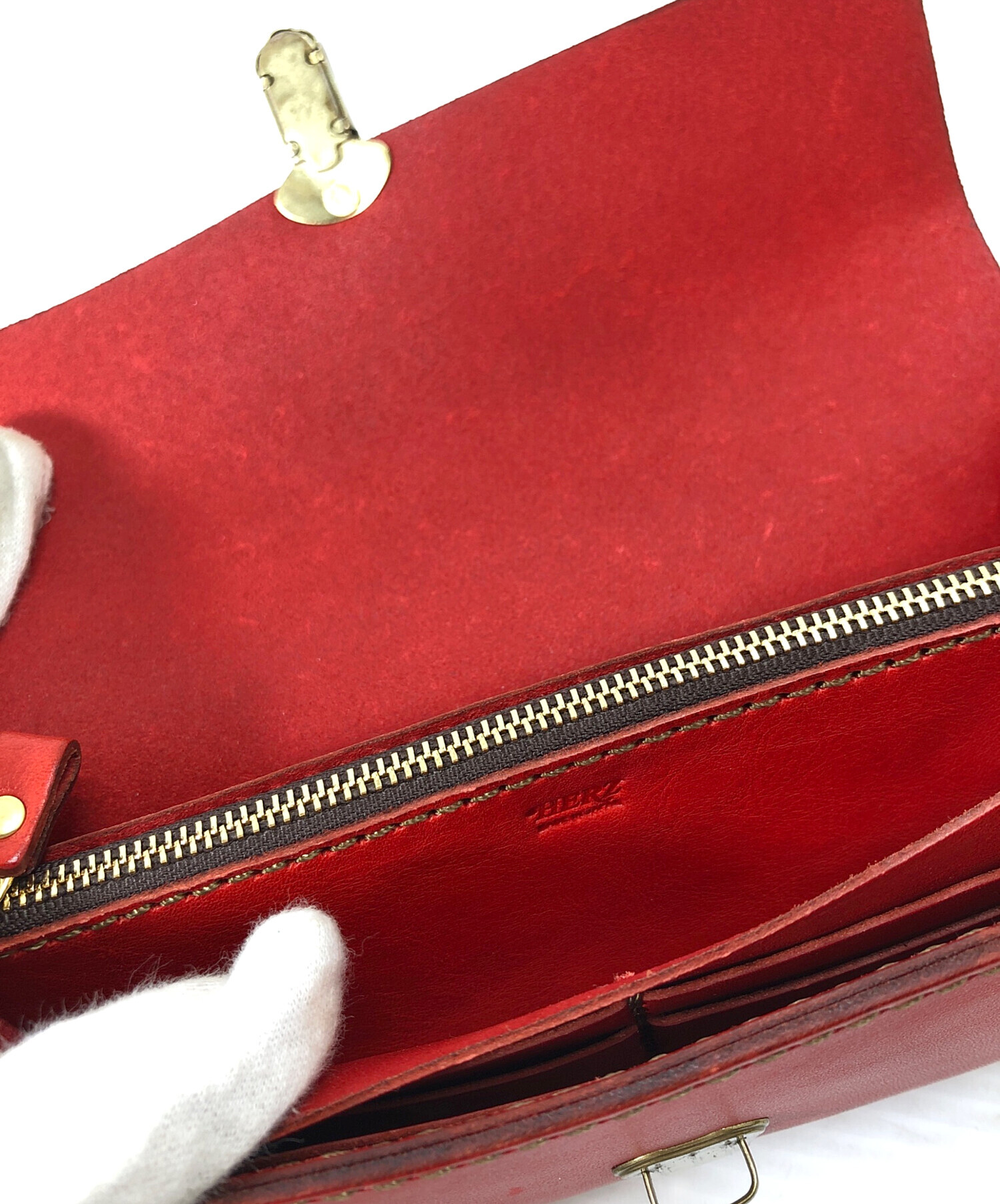 中古・古着通販】Herz (ヘルツ) アコーディオンウォレット レッド