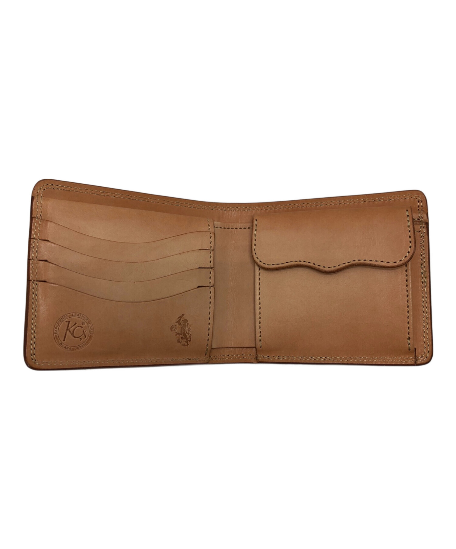 中古・古着通販】KC's LEATHER CRAFT (ケーシーズ) 2つ折り財布