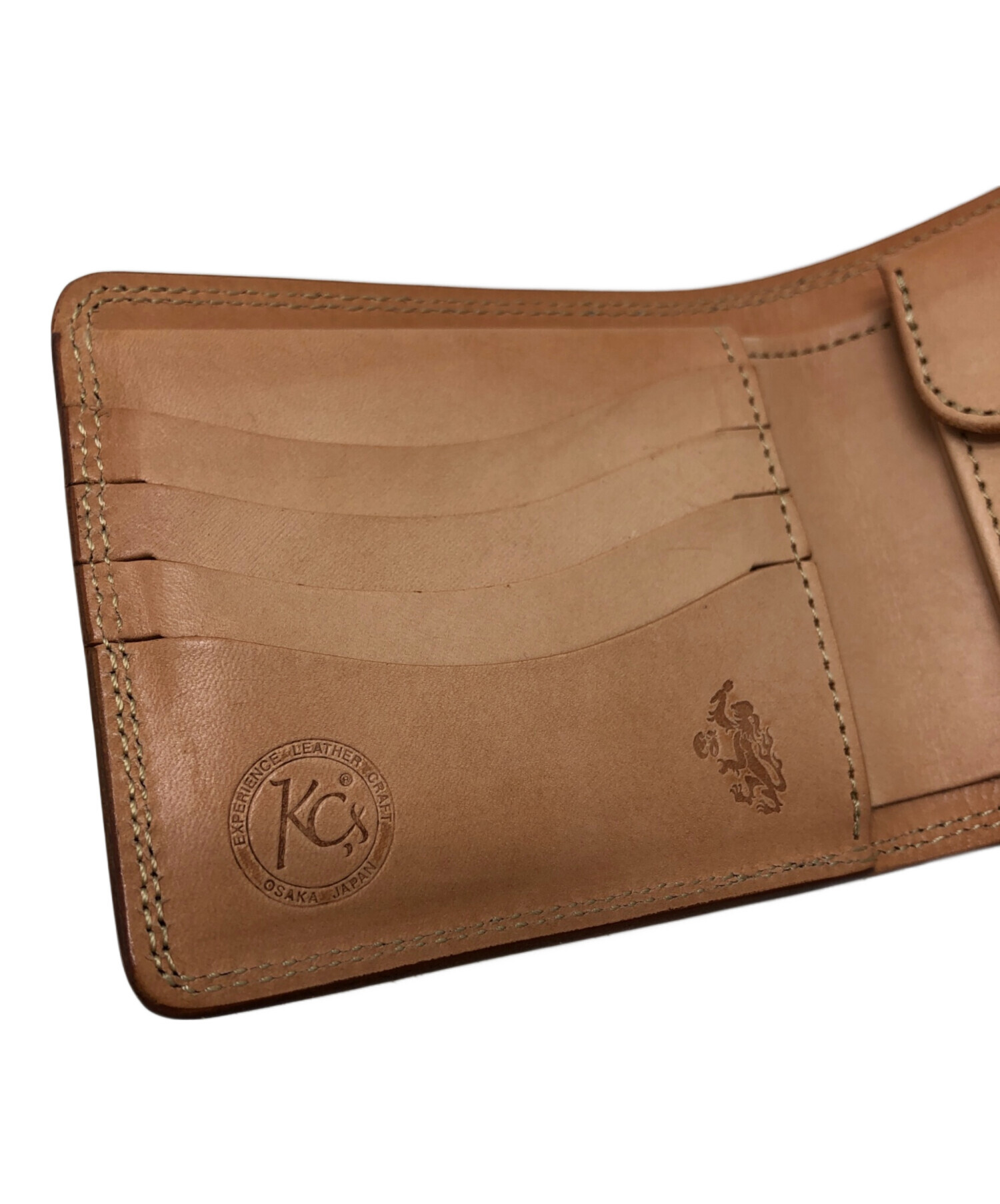中古・古着通販】KC's LEATHER CRAFT (ケーシーズ) 2つ折り財布