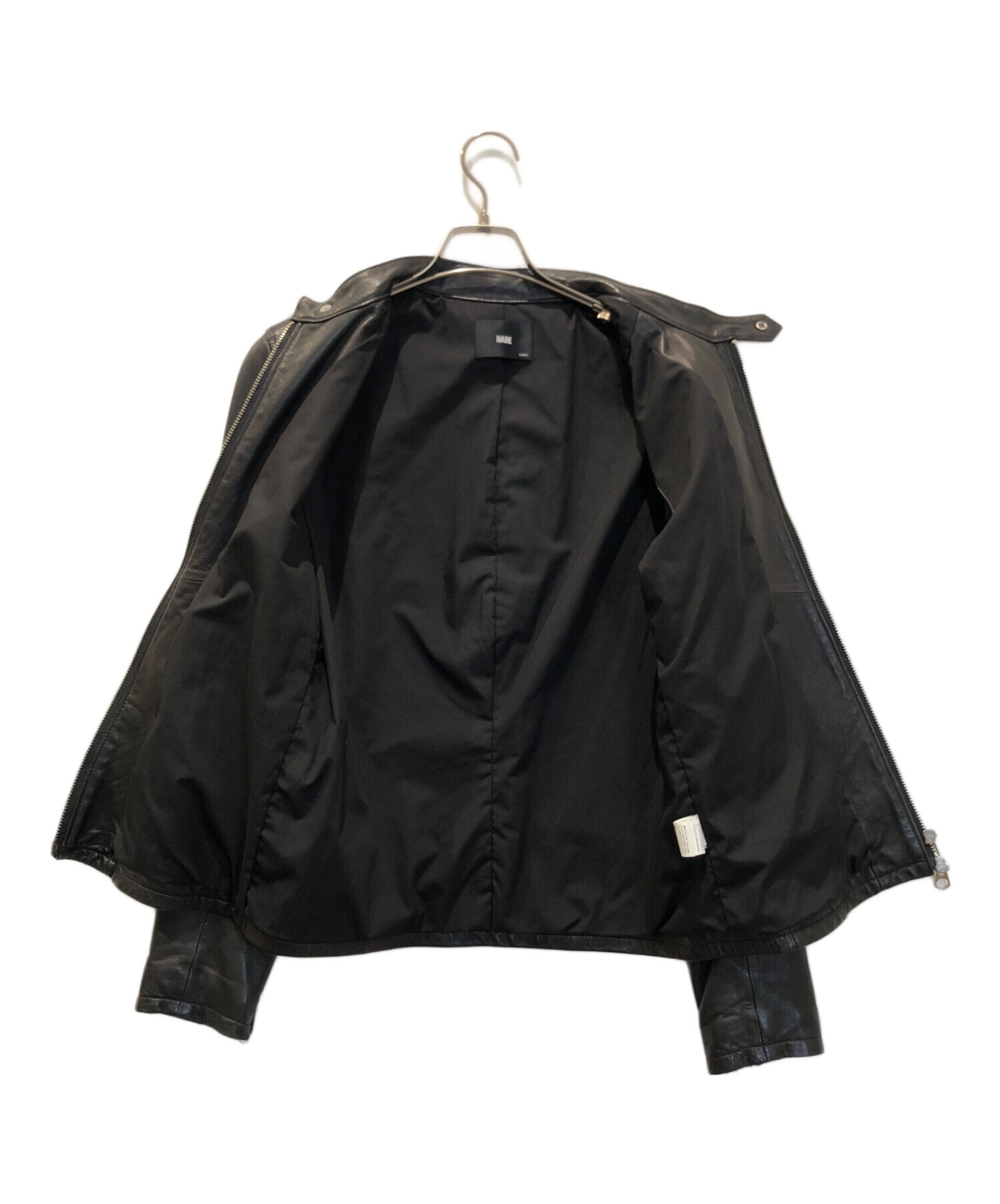中古・古着通販】HARE (ハレ) ラムレザーシングルライダースジャケット
