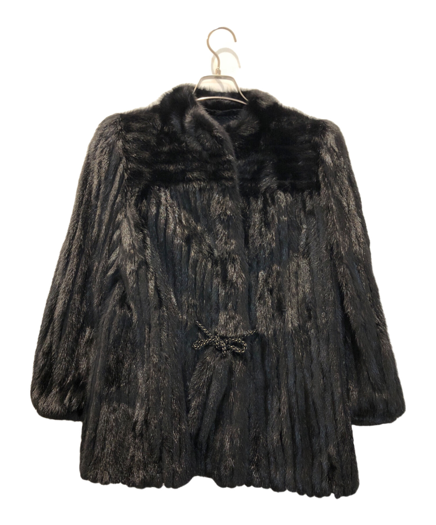 中古・古着通販】SAGA MINK (サガミンク) ファーコート ブラック